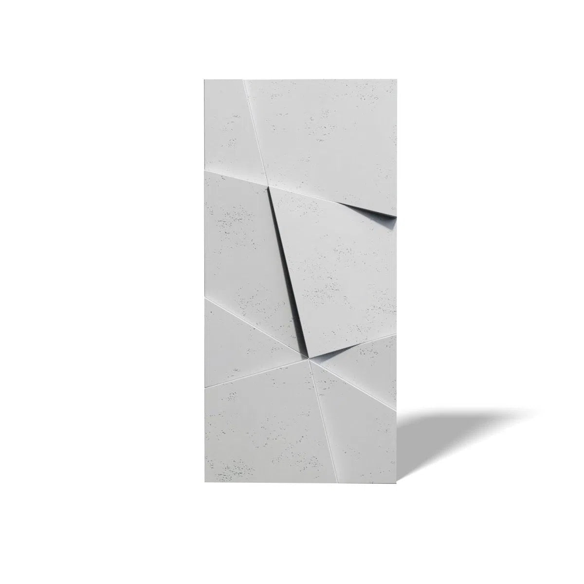 Concrete 3D Wall Panel CRYSTAL on white background DecorMania.eu