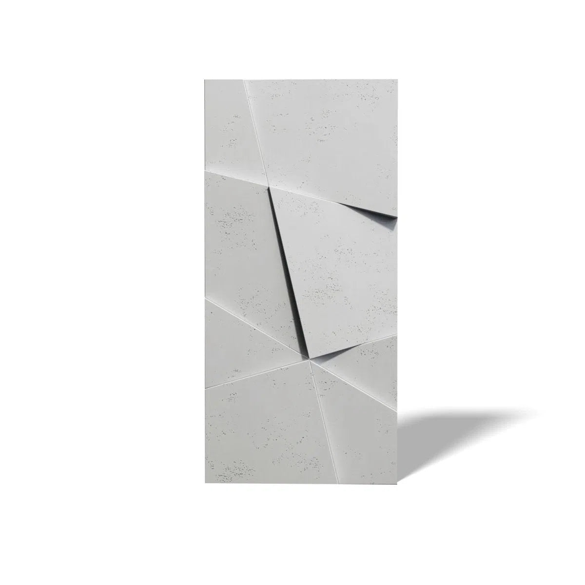 Concrete 3D Wall Panel CRYSTAL on white background DecorMania.eu