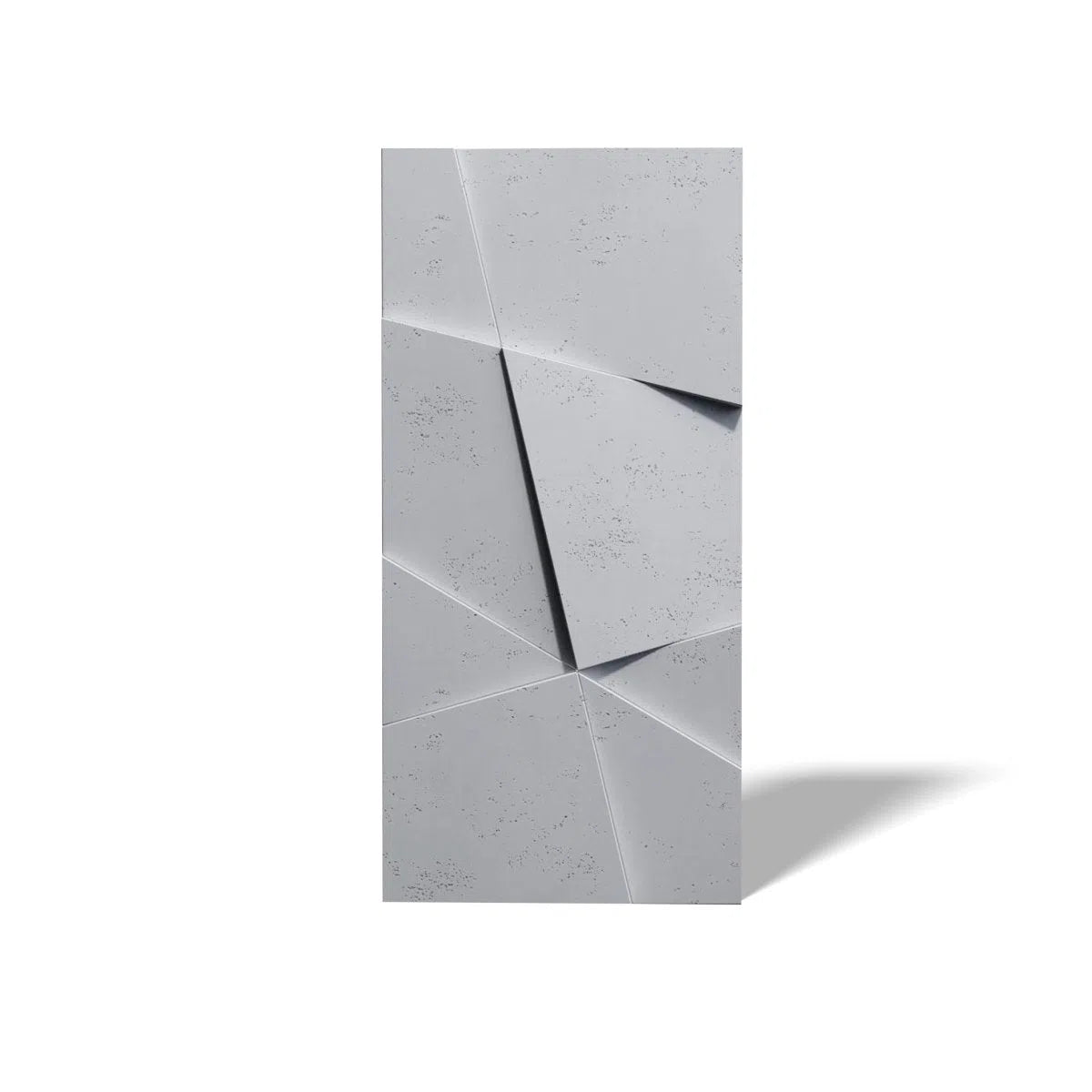 Concrete 3D Wall Panel CRYSTAL on white background DecorMania.eu