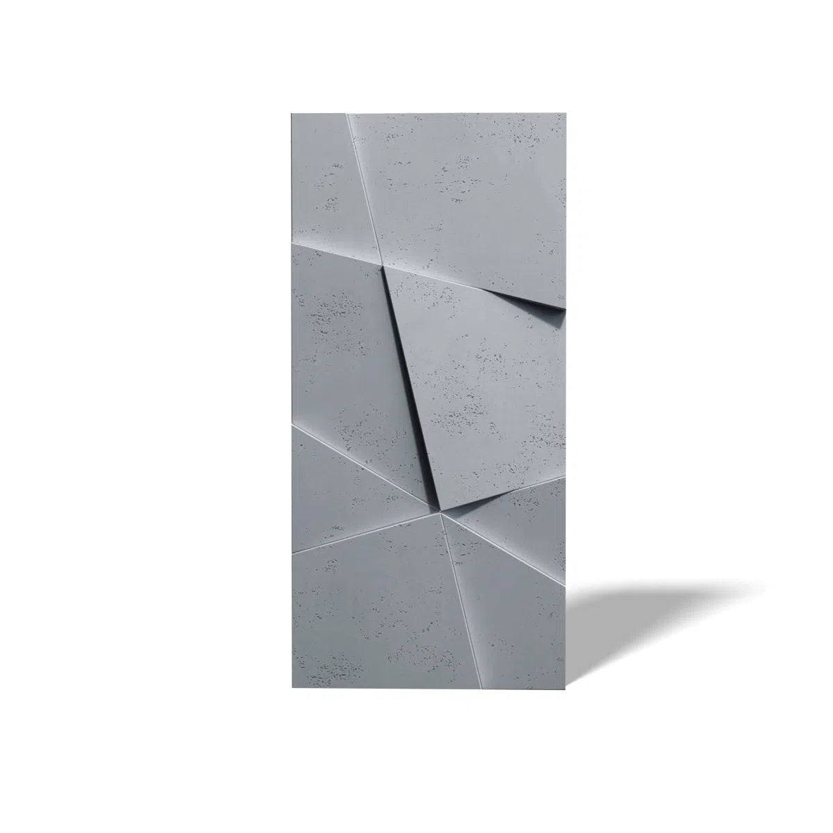 Concrete 3D Wall Panel CRYSTAL on white background DecorMania.eu
