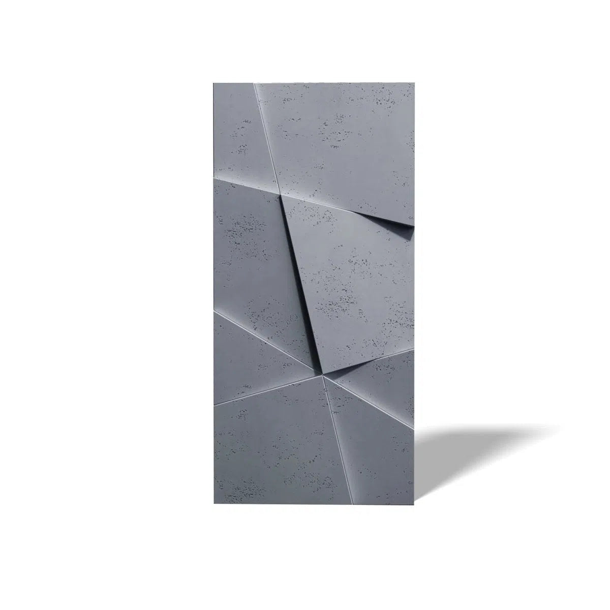 Concrete 3D Wall Panel CRYSTAL on white background DecorMania.eu