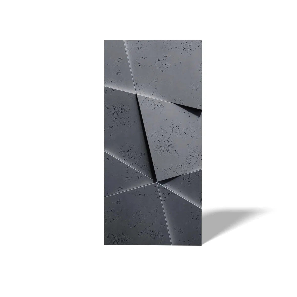 Concrete 3D Wall Panel CRYSTAL on white background DecorMania.eu