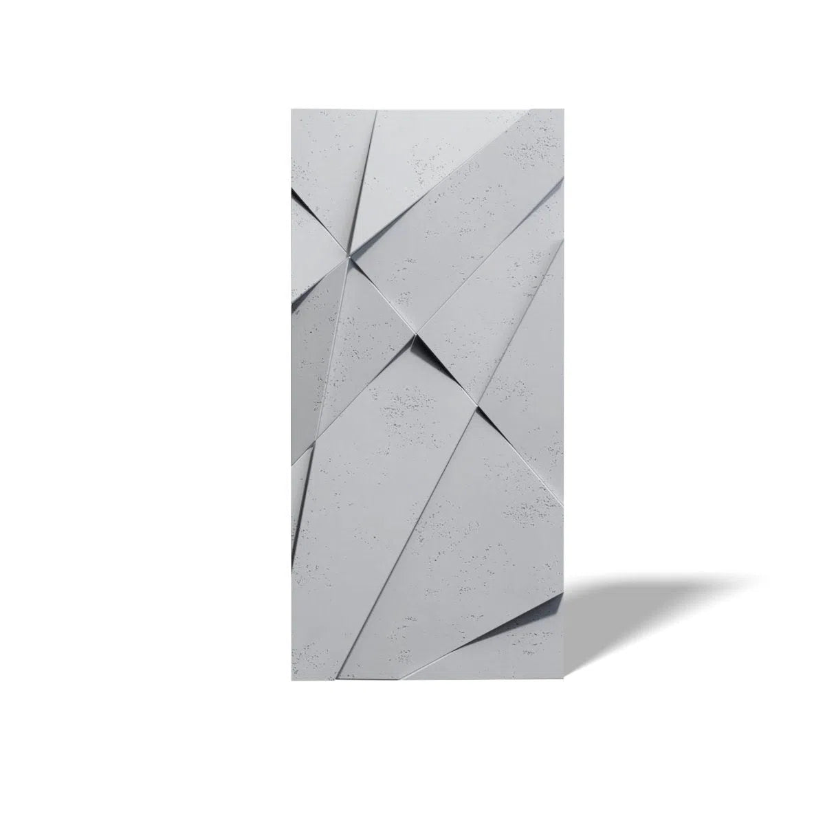 Concrete 3D Wall Panel CRYSTAL on white background DecorMania.eu