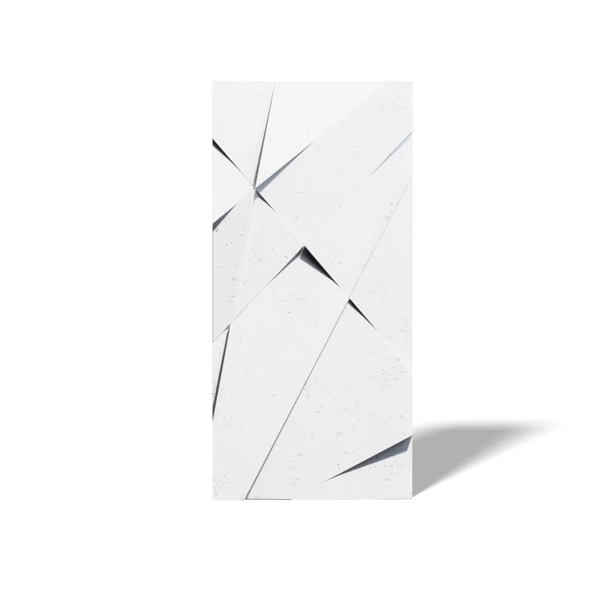 Concrete 3D Wall Panel CRYSTAL on white background DecorMania.eu