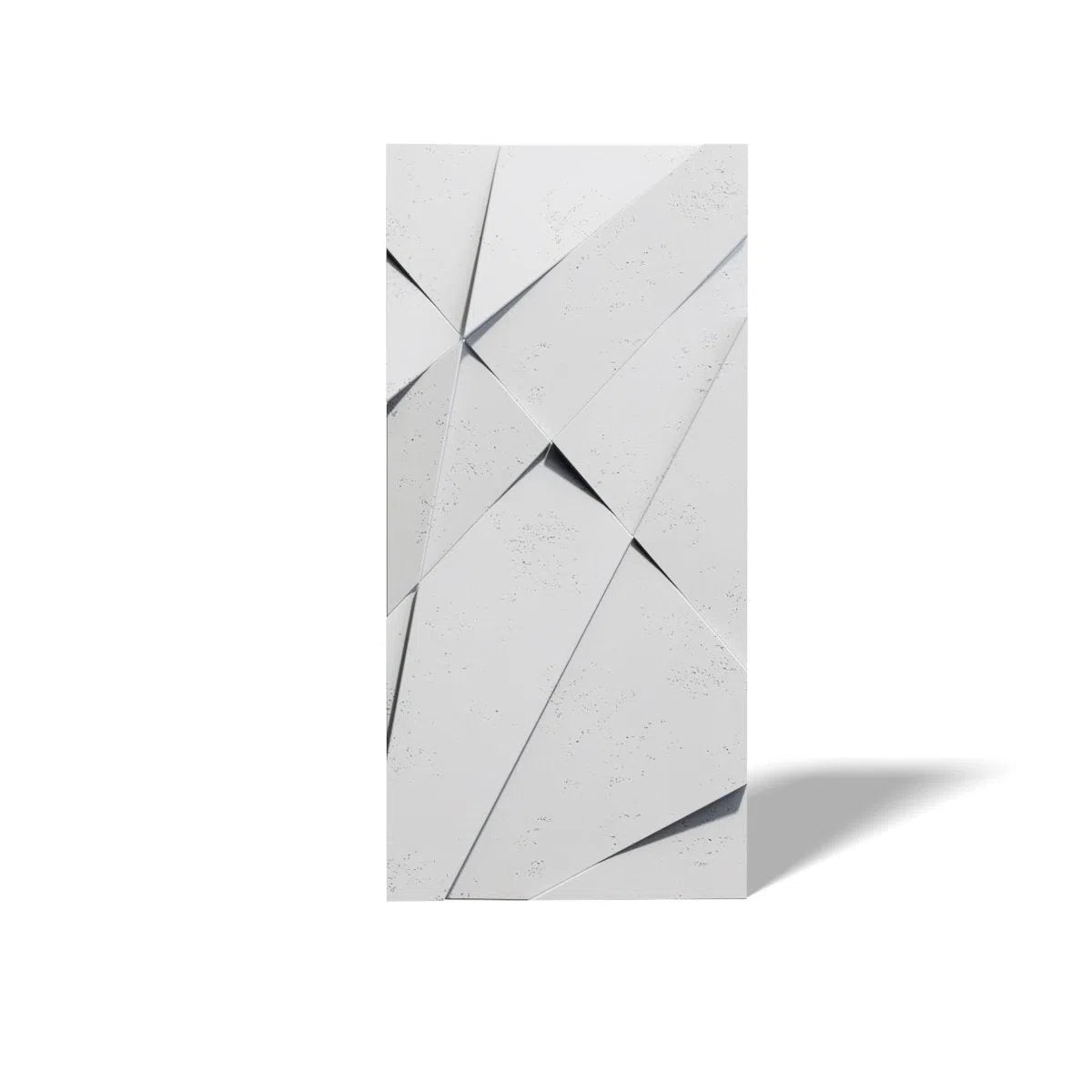 Concrete 3D Wall Panel CRYSTAL on white background DecorMania.eu