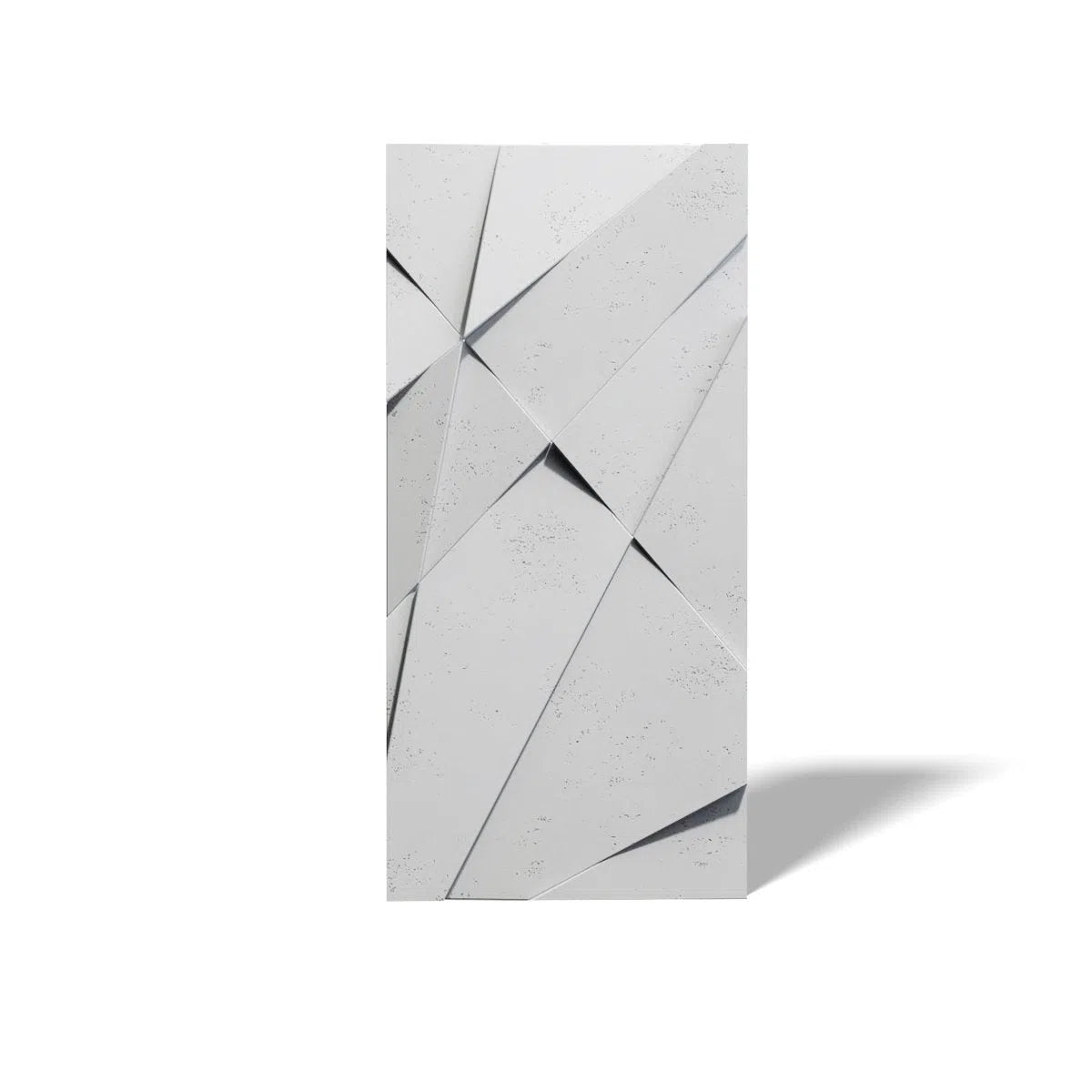 Concrete 3D Wall Panel CRYSTAL on white background DecorMania.eu