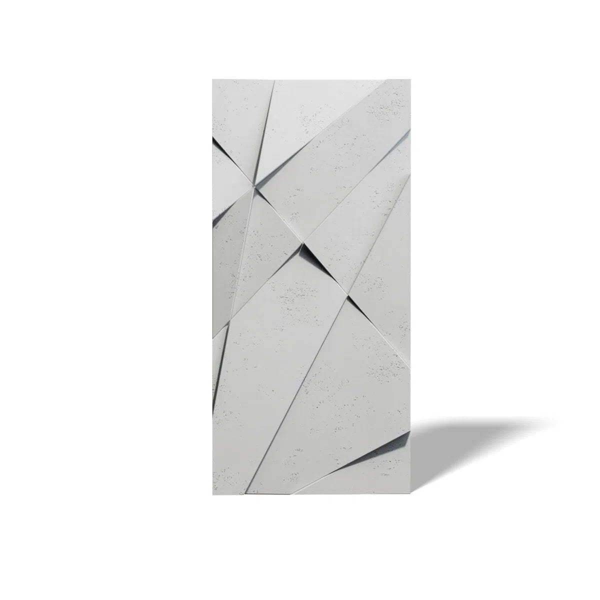 Concrete 3D Wall Panel CRYSTAL on white background DecorMania.eu