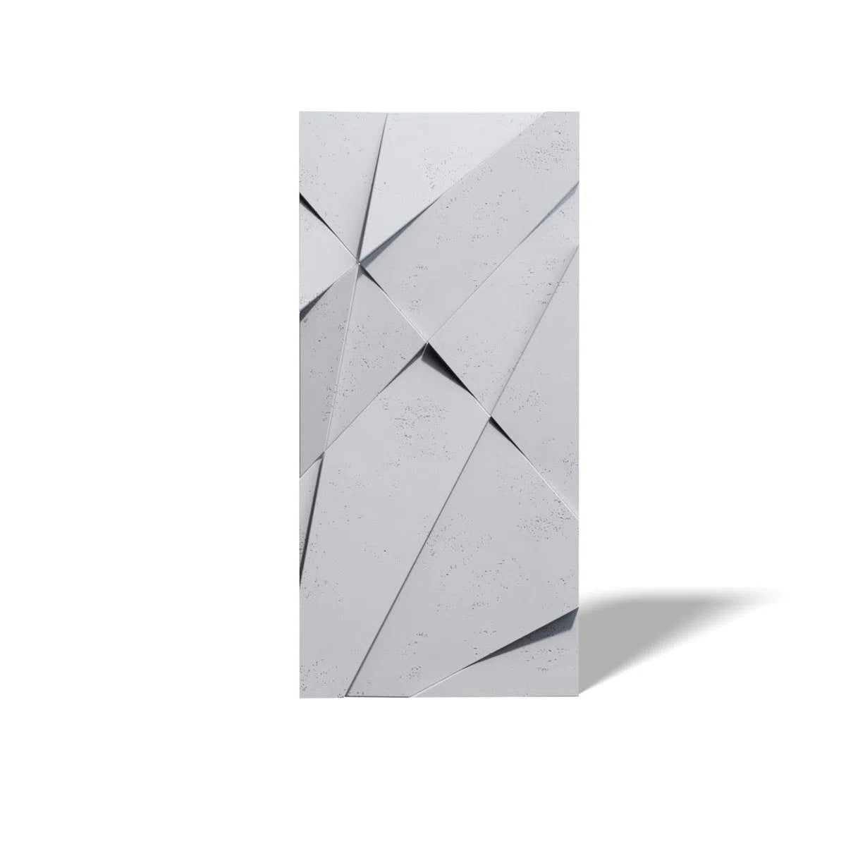 Concrete 3D Wall Panel CRYSTAL on white background DecorMania.eu