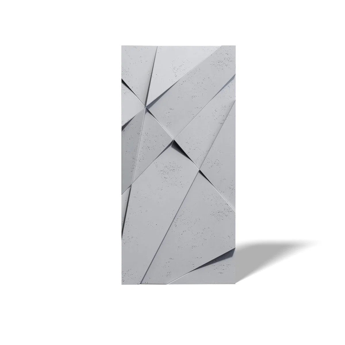 Concrete 3D Wall Panel CRYSTAL on white background DecorMania.eu