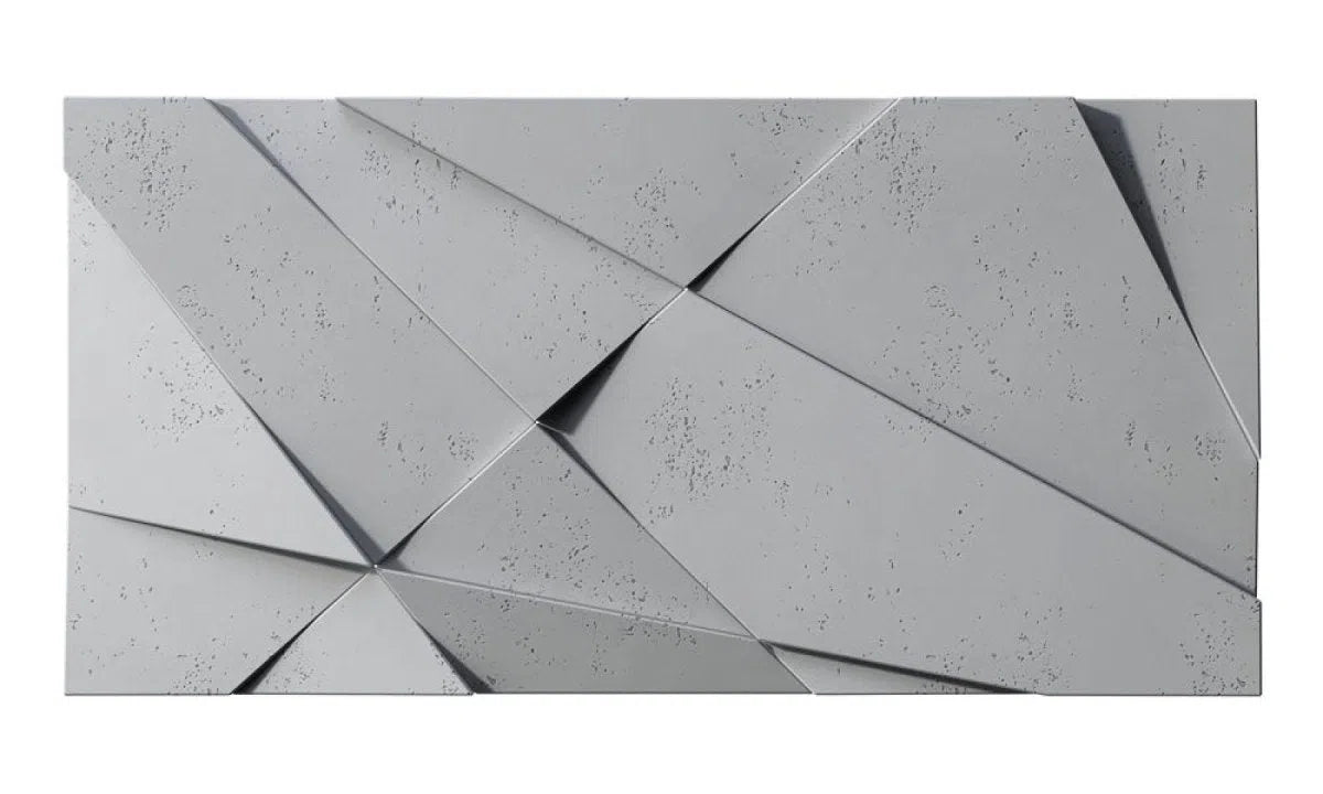 Concrete 3D Wall Panel CRYSTAL on white background DecorMania.eu