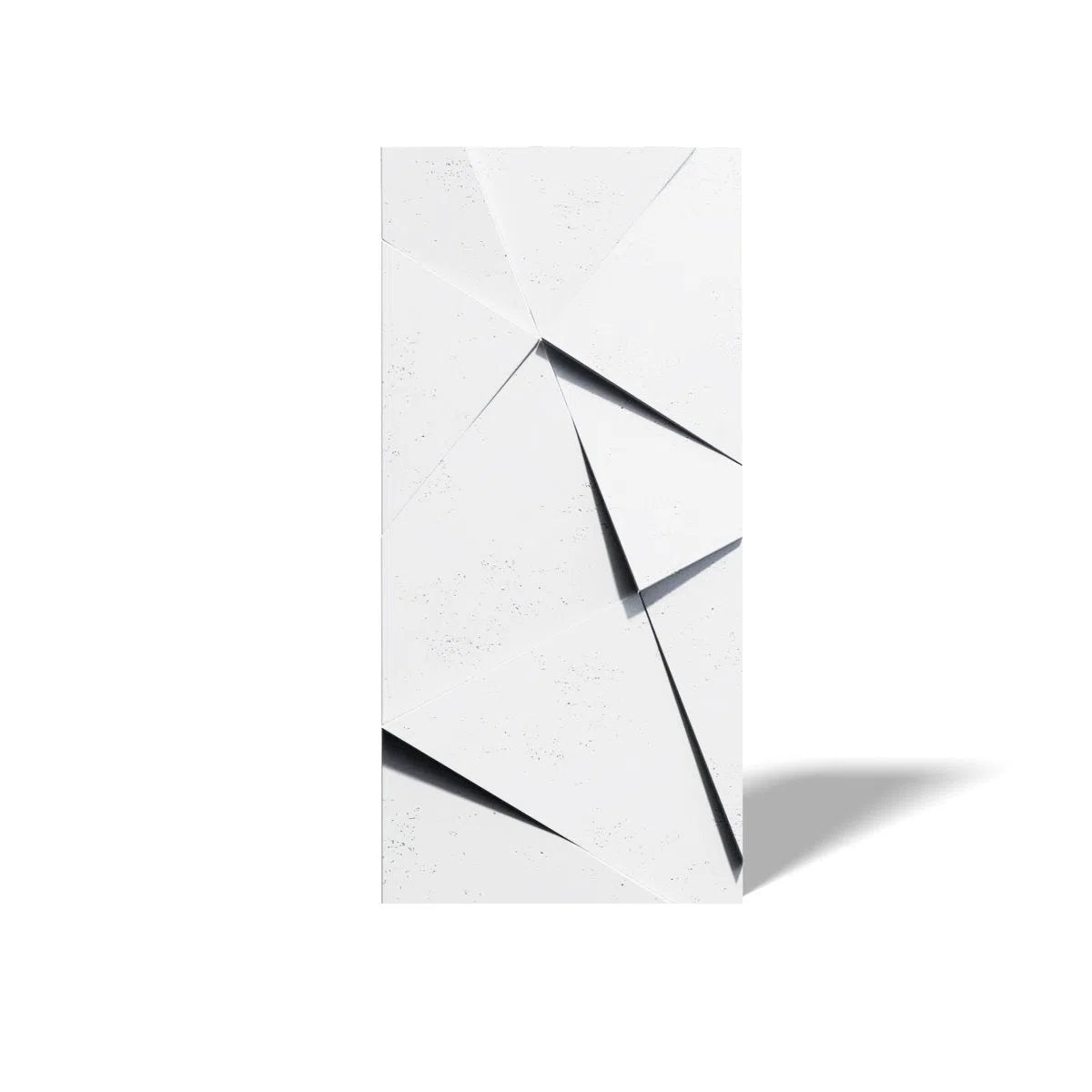 Concrete 3D Wall Panel CRYSTAL on white background DecorMania.eu