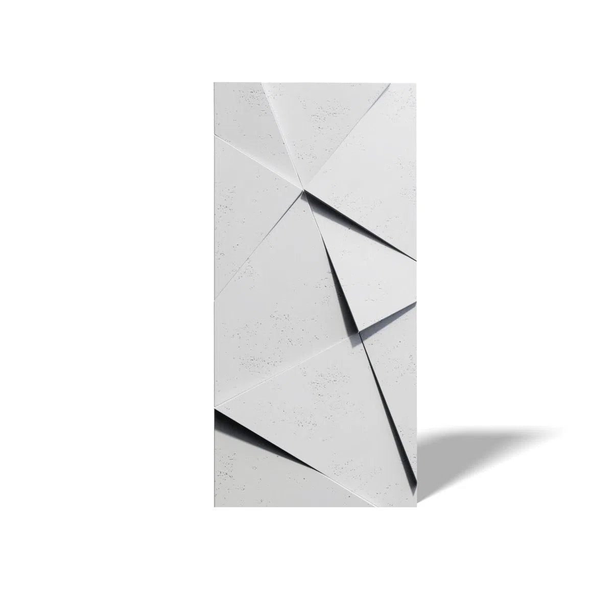 Concrete 3D Wall Panel CRYSTAL on white background DecorMania.eu