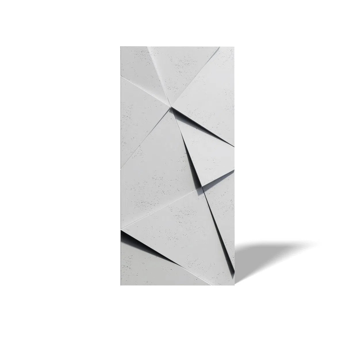 Concrete 3D Wall Panel CRYSTAL on white background DecorMania.eu