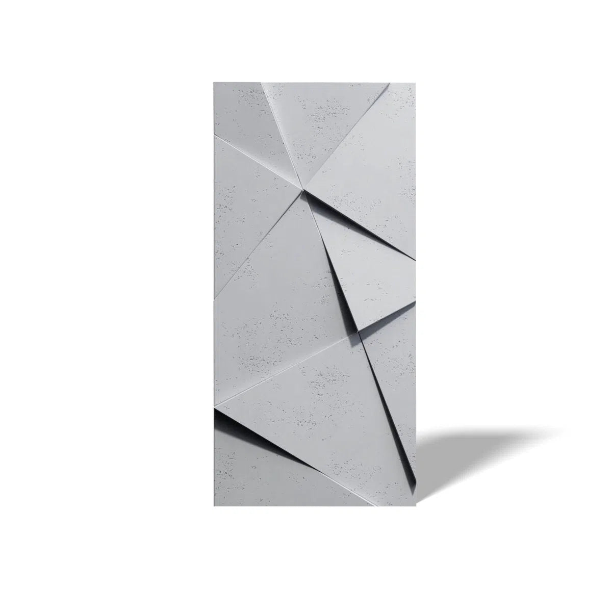 Concrete 3D Wall Panel CRYSTAL on white background DecorMania.eu