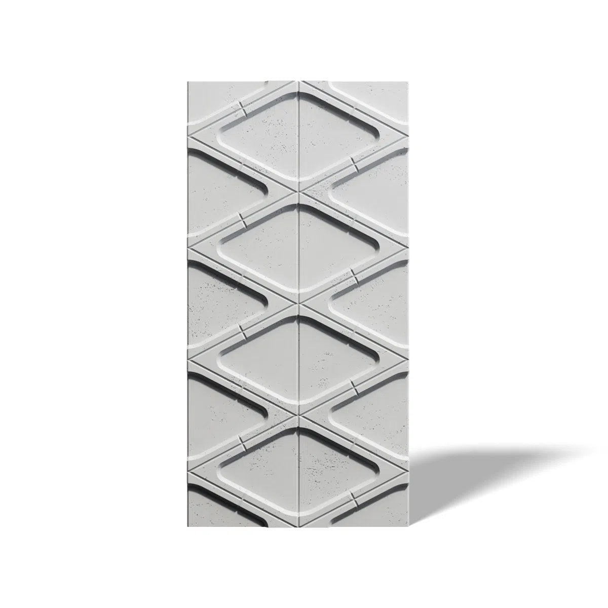 Concrete 3D Wall Panel DIAMONDS on white background DecorMania.eu