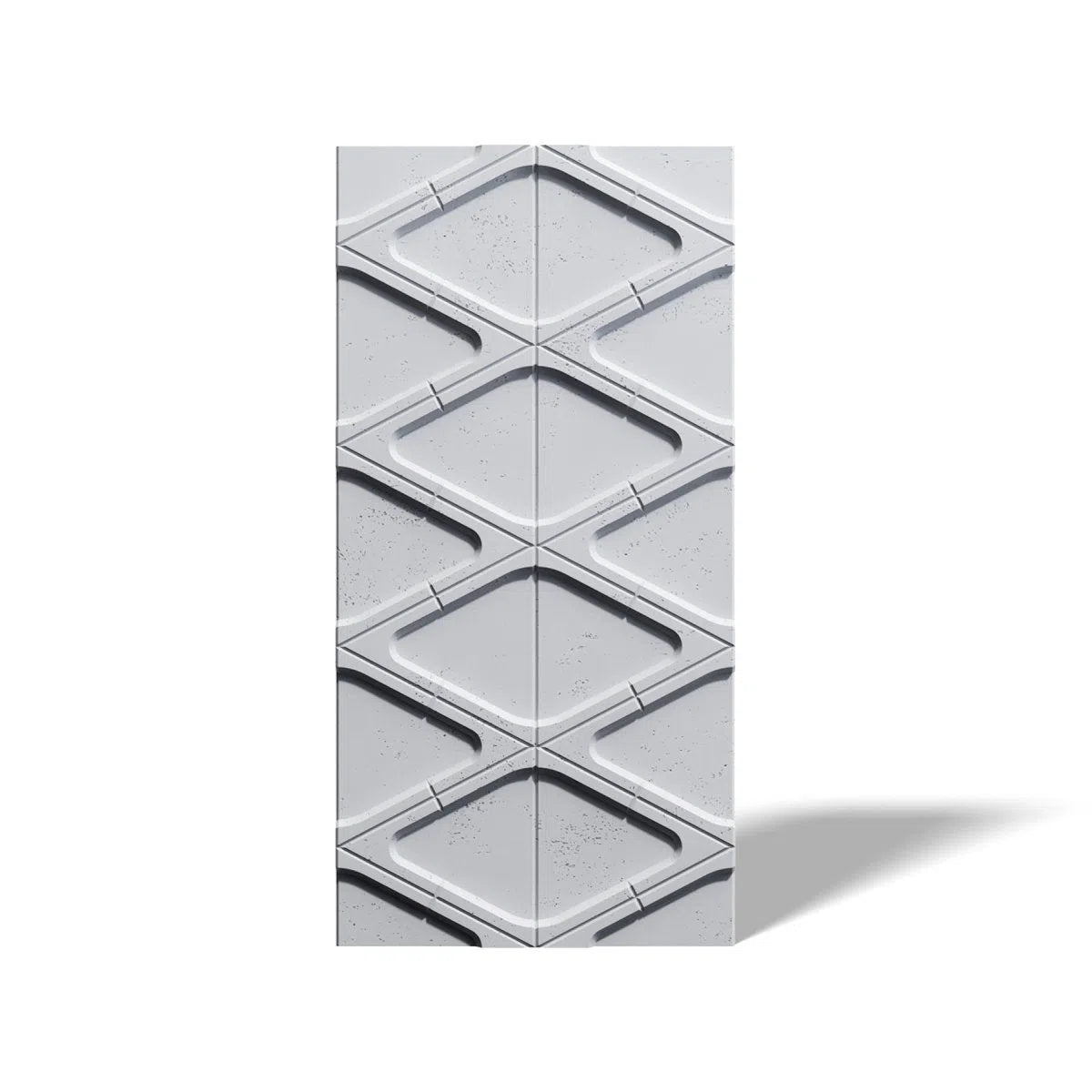 Concrete 3D Wall Panel DIAMONDS on white background DecorMania.eu