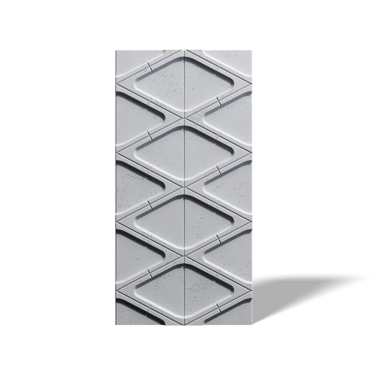 Concrete 3D Wall Panel DIAMONDS on white background DecorMania.eu
