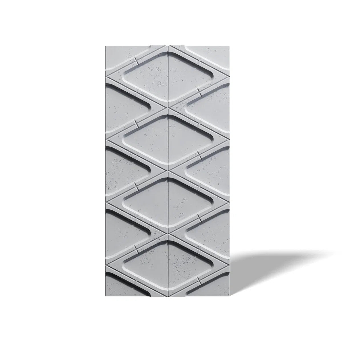 Concrete 3D Wall Panel DIAMONDS on white background DecorMania.eu