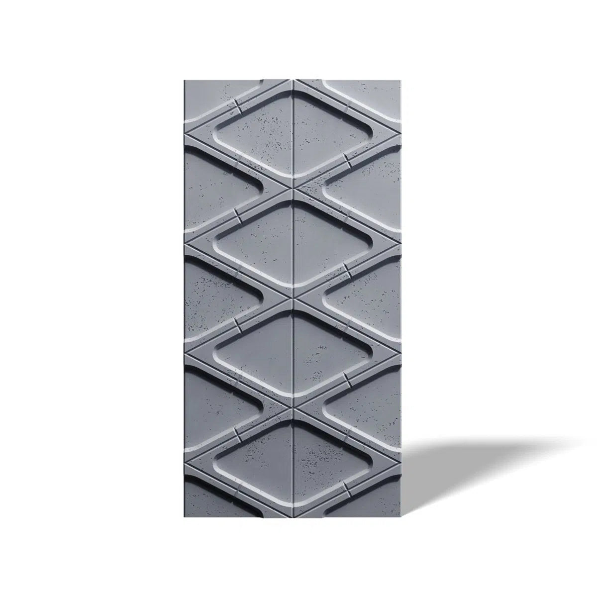 Concrete 3D Wall Panel DIAMONDS on white background DecorMania.eu