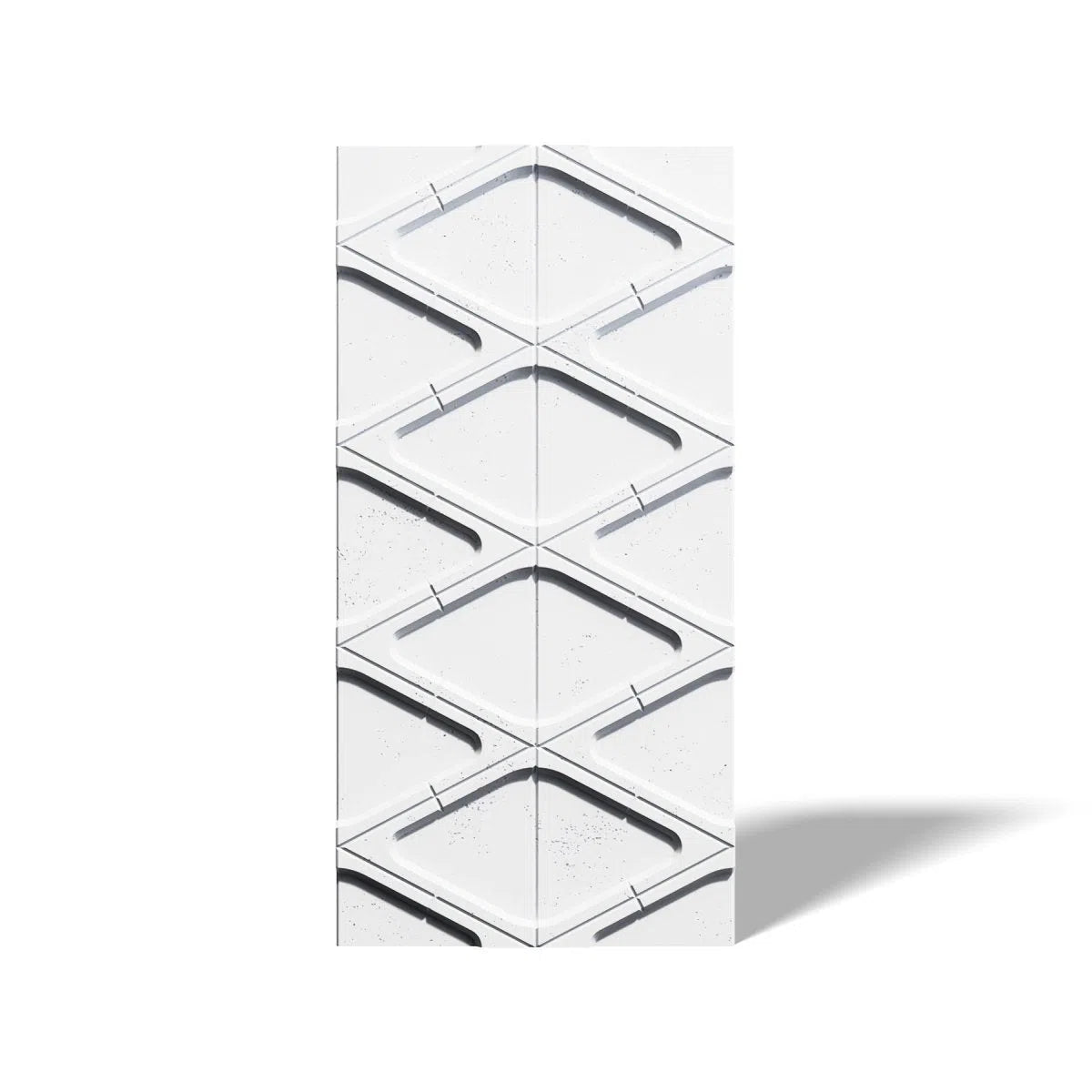 Concrete 3D Wall Panel DIAMONDS on white background DecorMania.eu