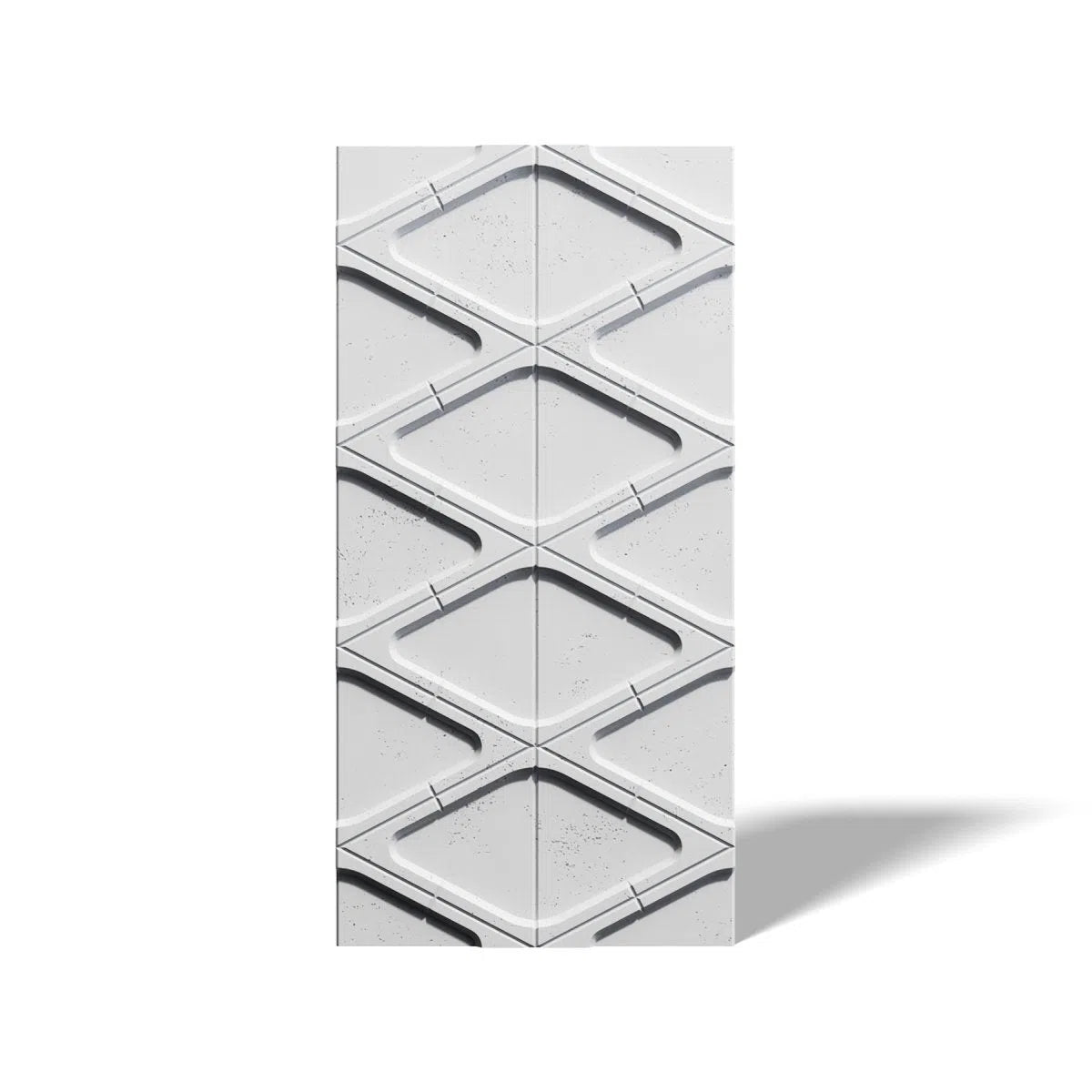 Concrete 3D Wall Panel DIAMONDS on white background DecorMania.eu