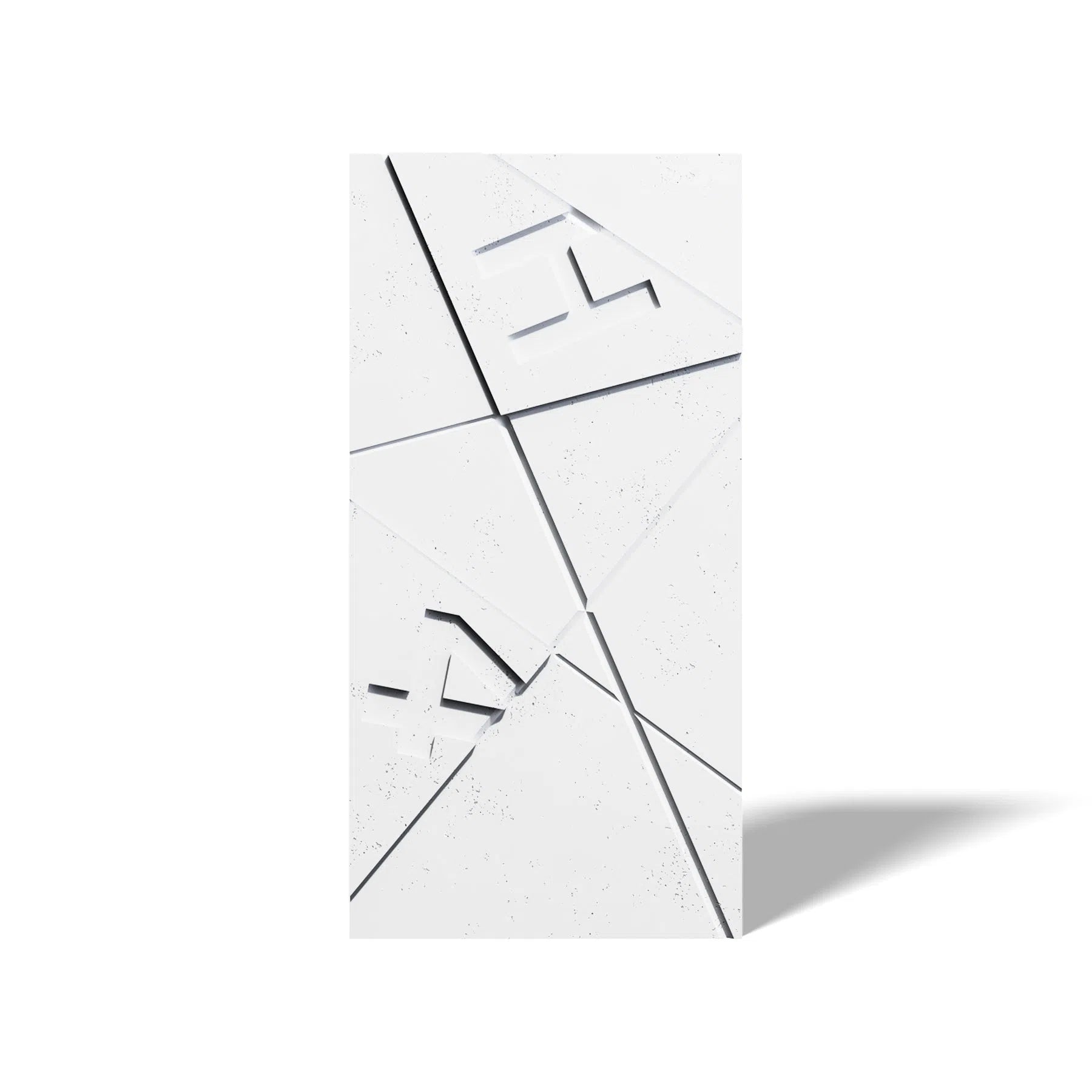 Concrete 3D Wall Panel GRAPHICS on white background DecorMania.eu