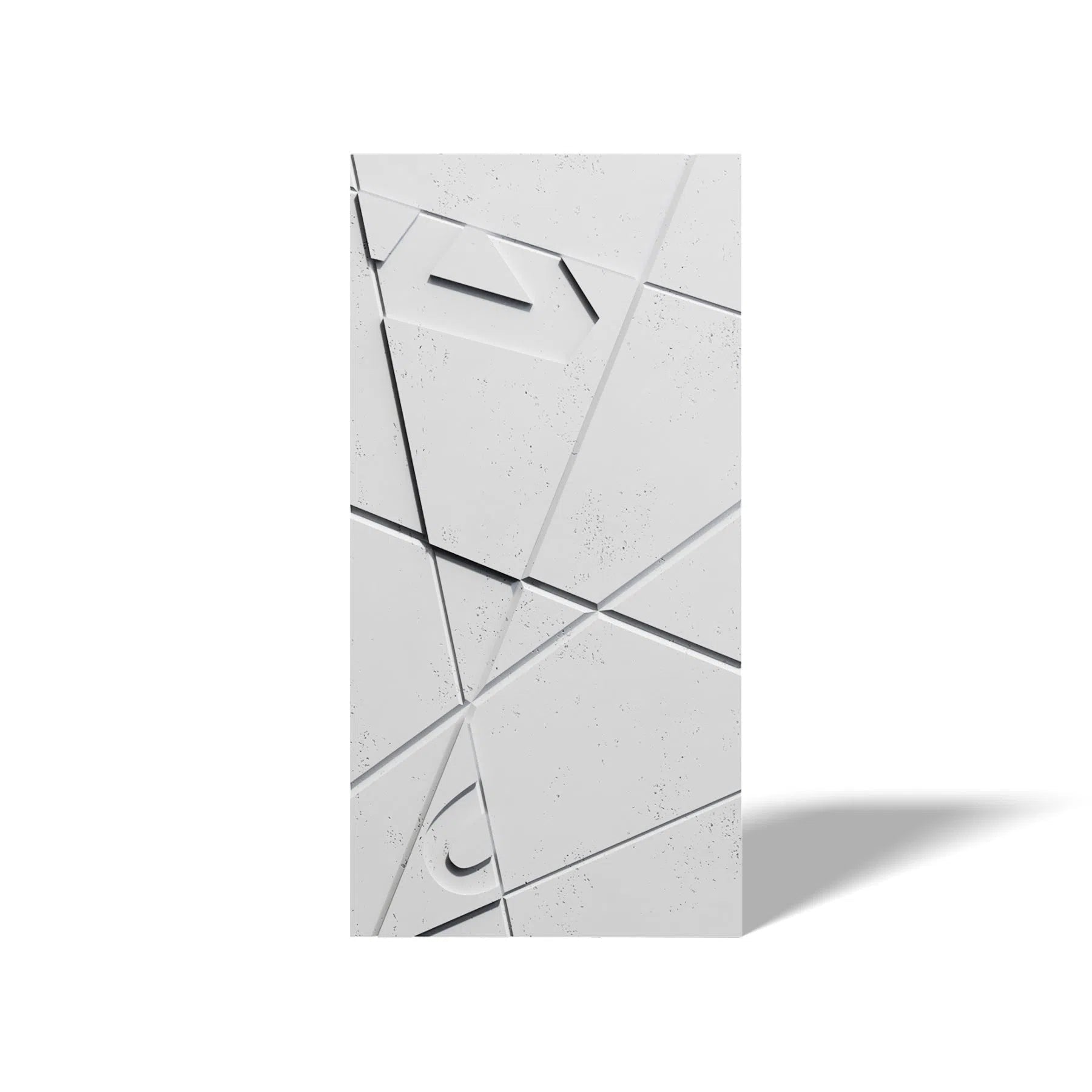 Concrete 3D Wall Panel GRAPHICS on white background DecorMania.eu