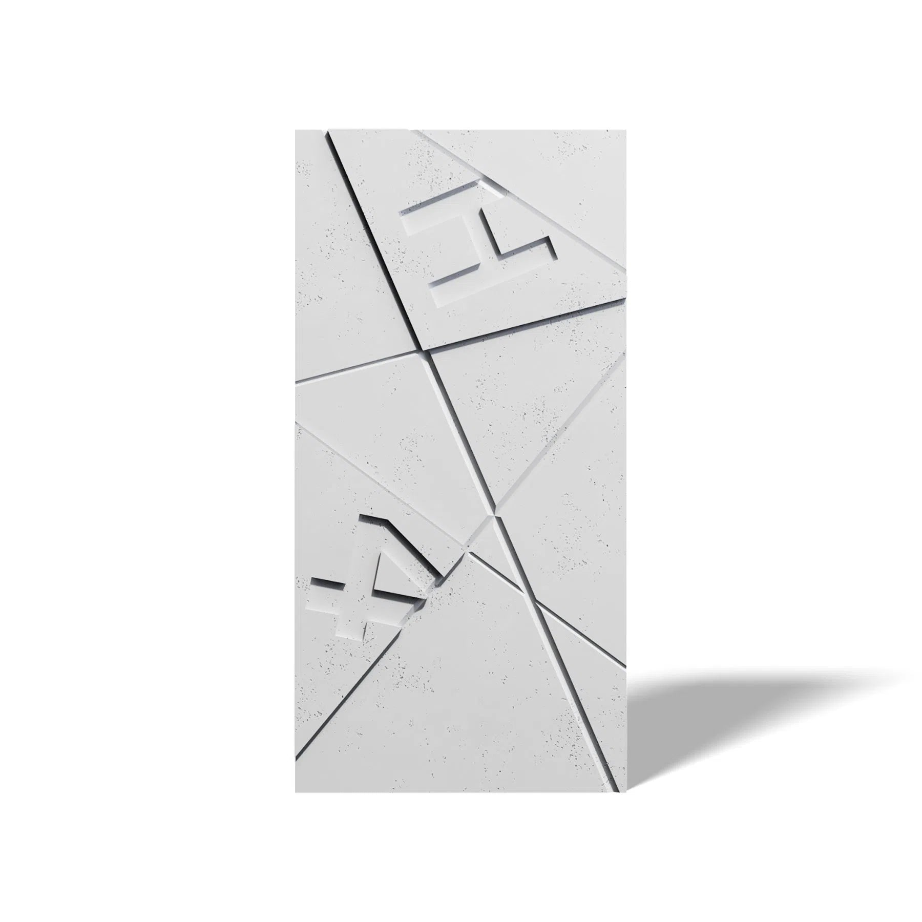 Concrete 3D Wall Panel GRAPHICS on white background DecorMania.eu