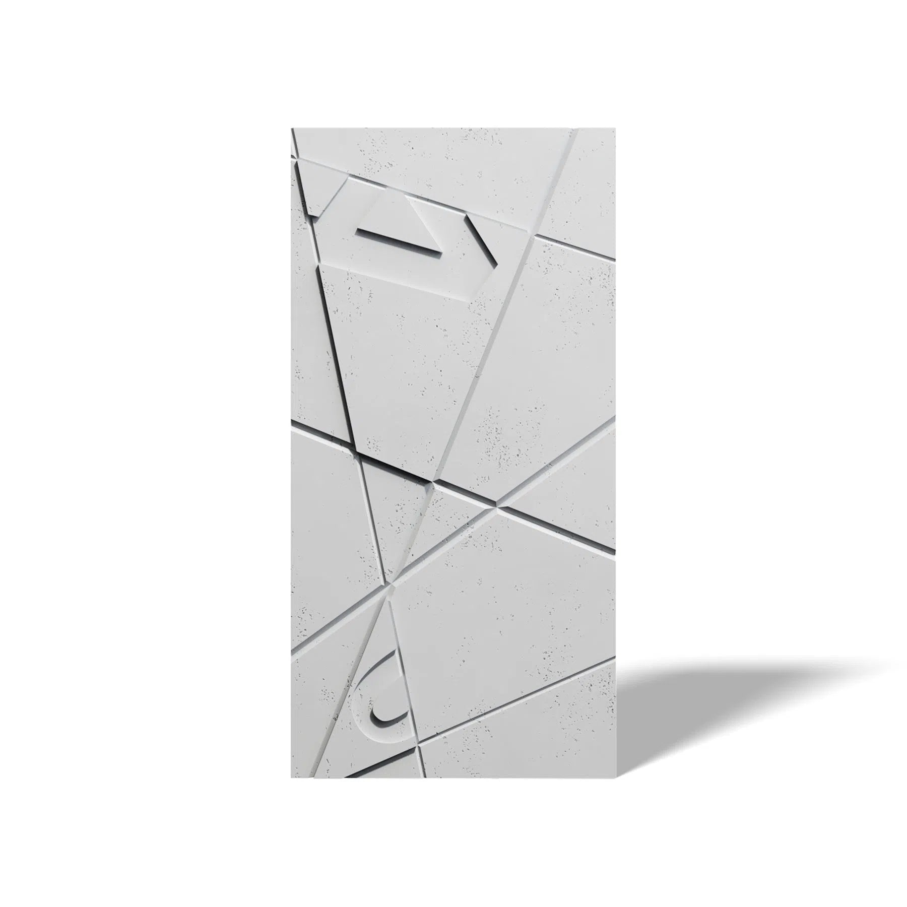 Concrete 3D Wall Panel GRAPHICS on white background DecorMania.eu
