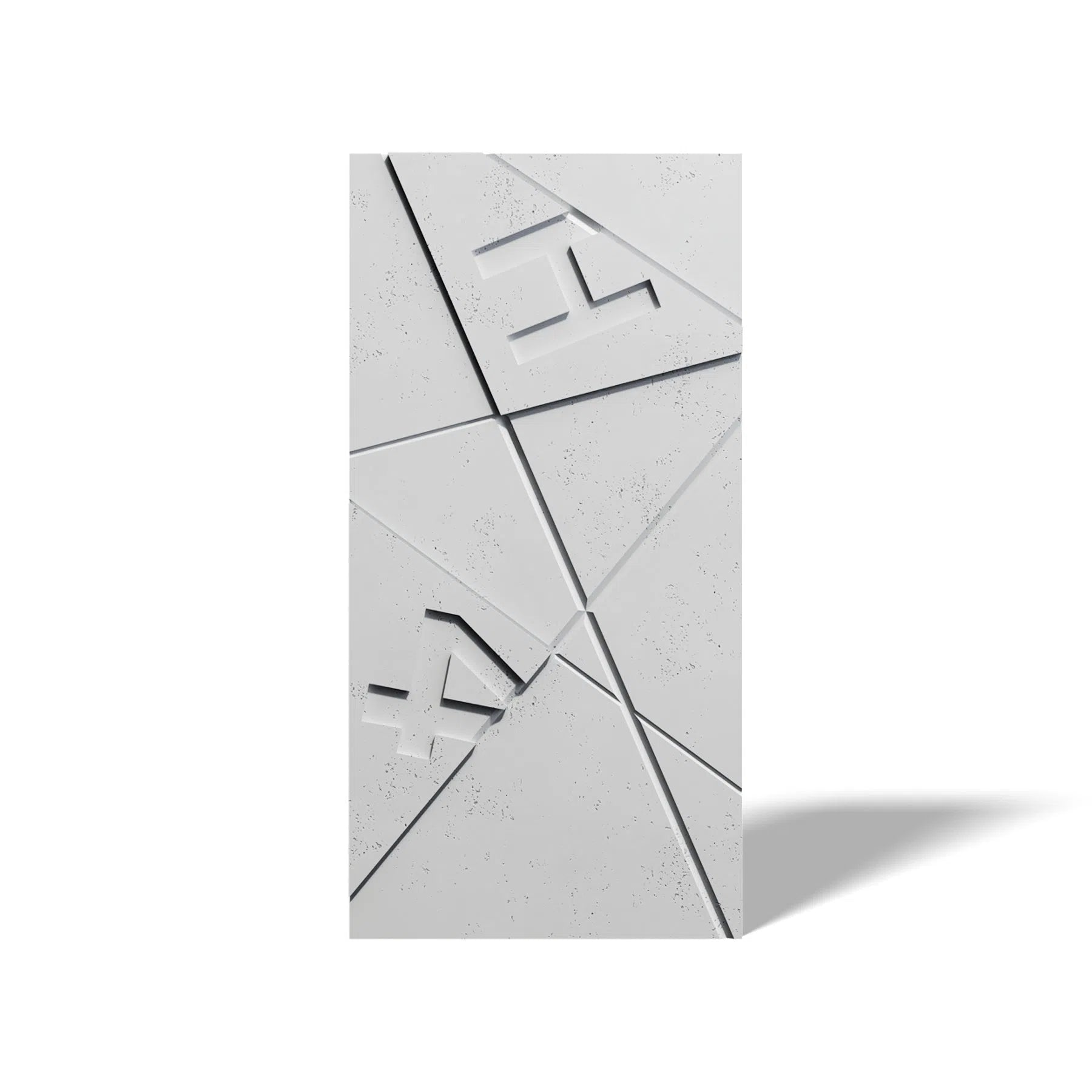 Concrete 3D Wall Panel GRAPHICS on white background DecorMania.eu