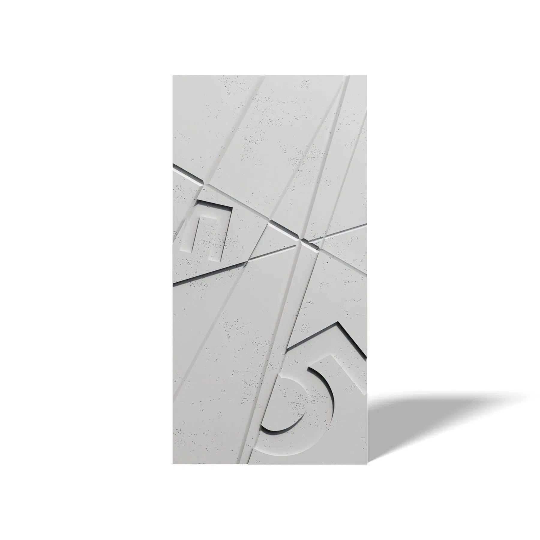 Concrete 3D Wall Panel GRAPHICS on white background DecorMania.eu