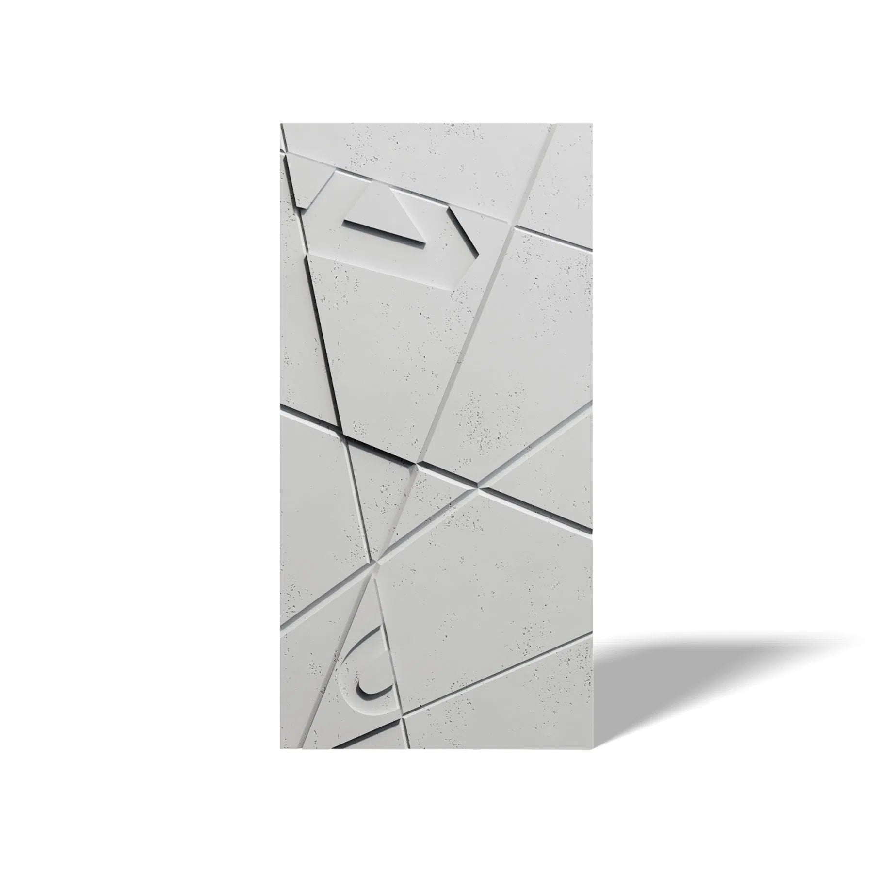 Concrete 3D Wall Panel GRAPHICS on white background DecorMania.eu