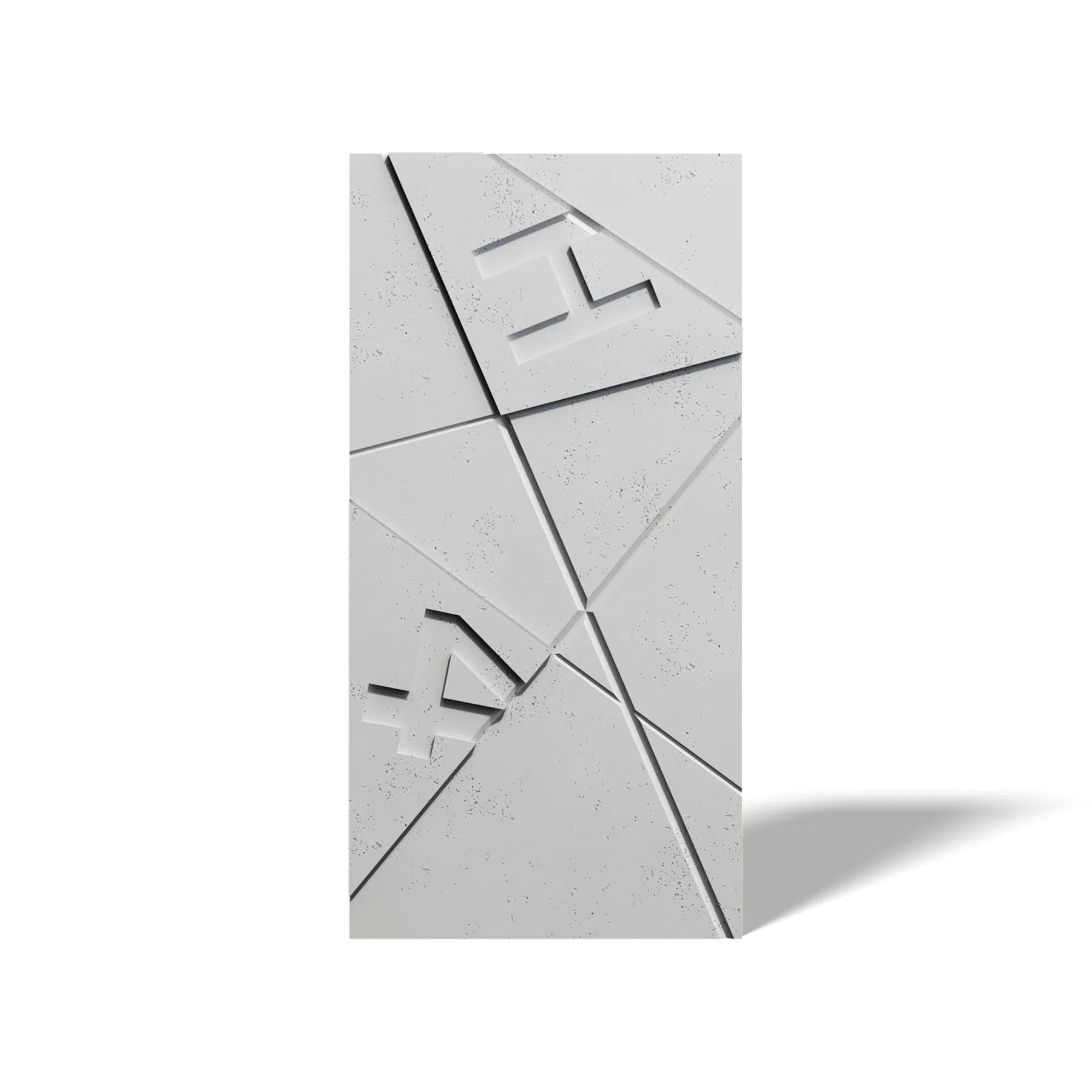 Concrete 3D Wall Panel GRAPHICS on white background DecorMania.eu
