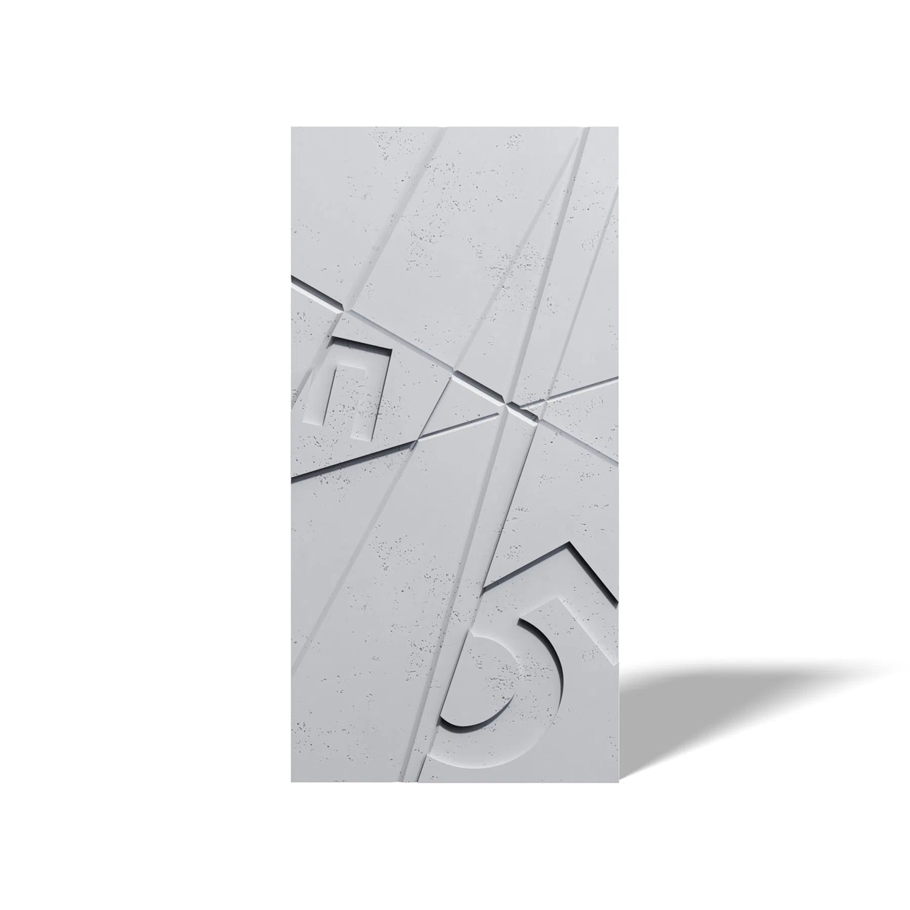 Concrete 3D Wall Panel GRAPHICS on white background DecorMania.eu