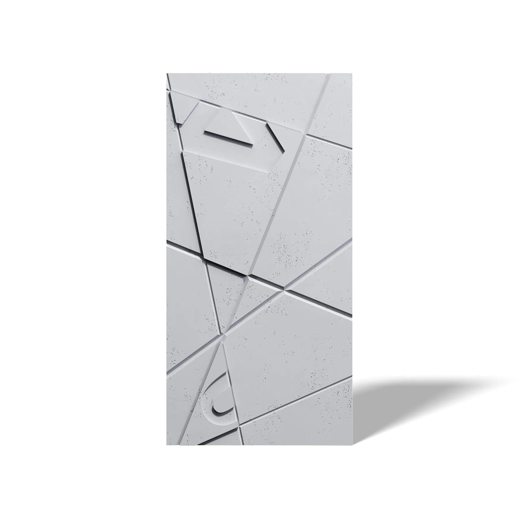 Concrete 3D Wall Panel GRAPHICS on white background DecorMania.eu