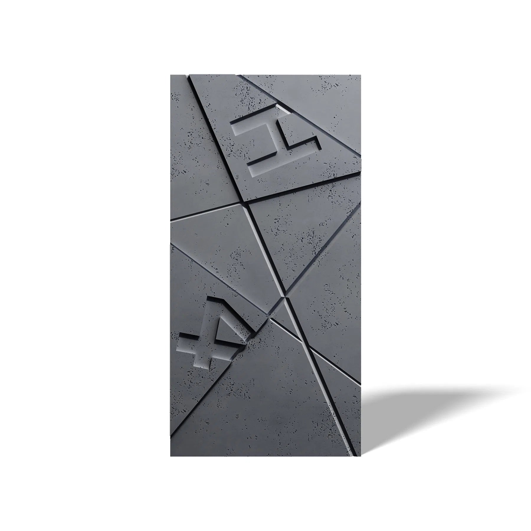Concrete 3D Wall Panel GRAPHICS on white background DecorMania.eu