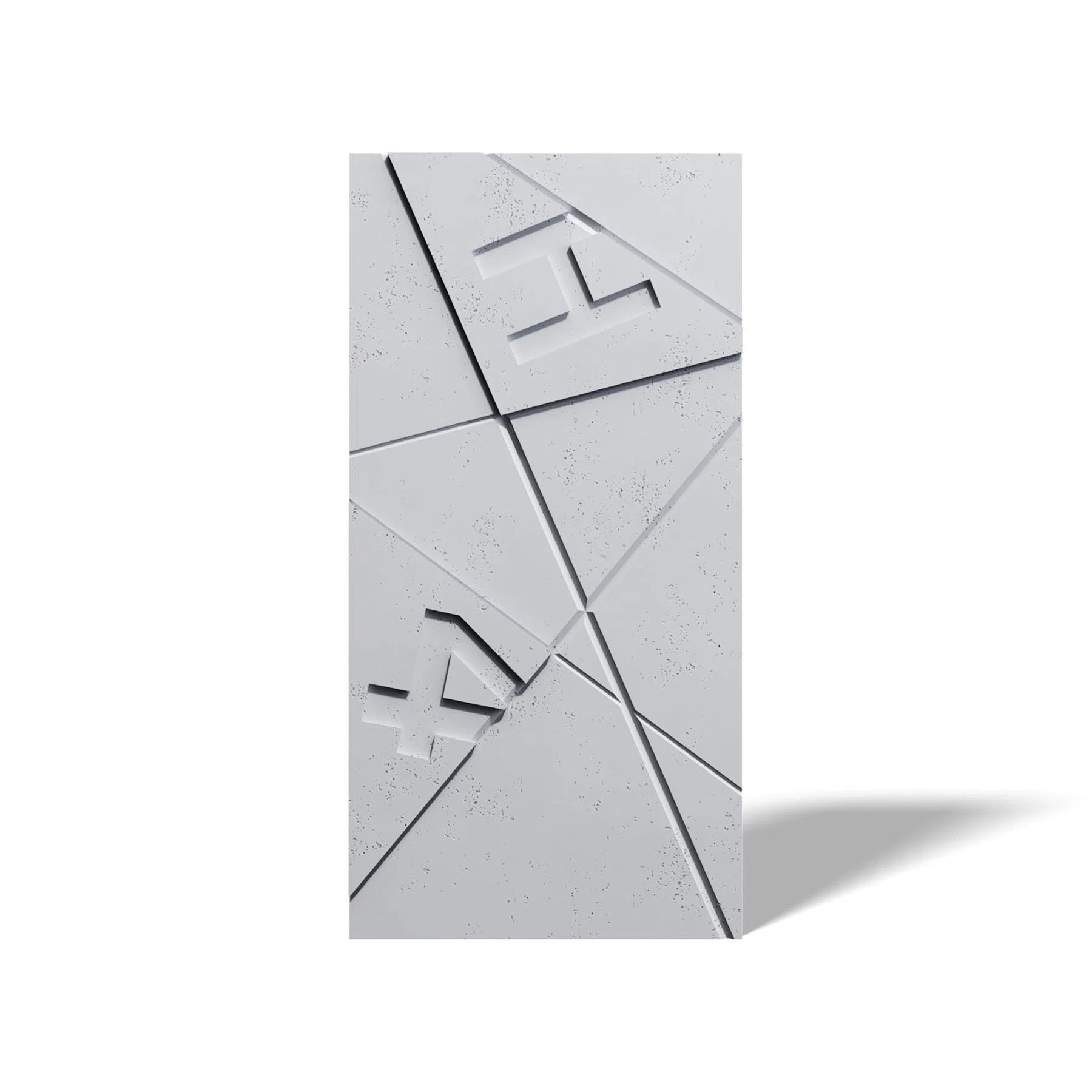 Concrete 3D Wall Panel GRAPHICS on white background DecorMania.eu