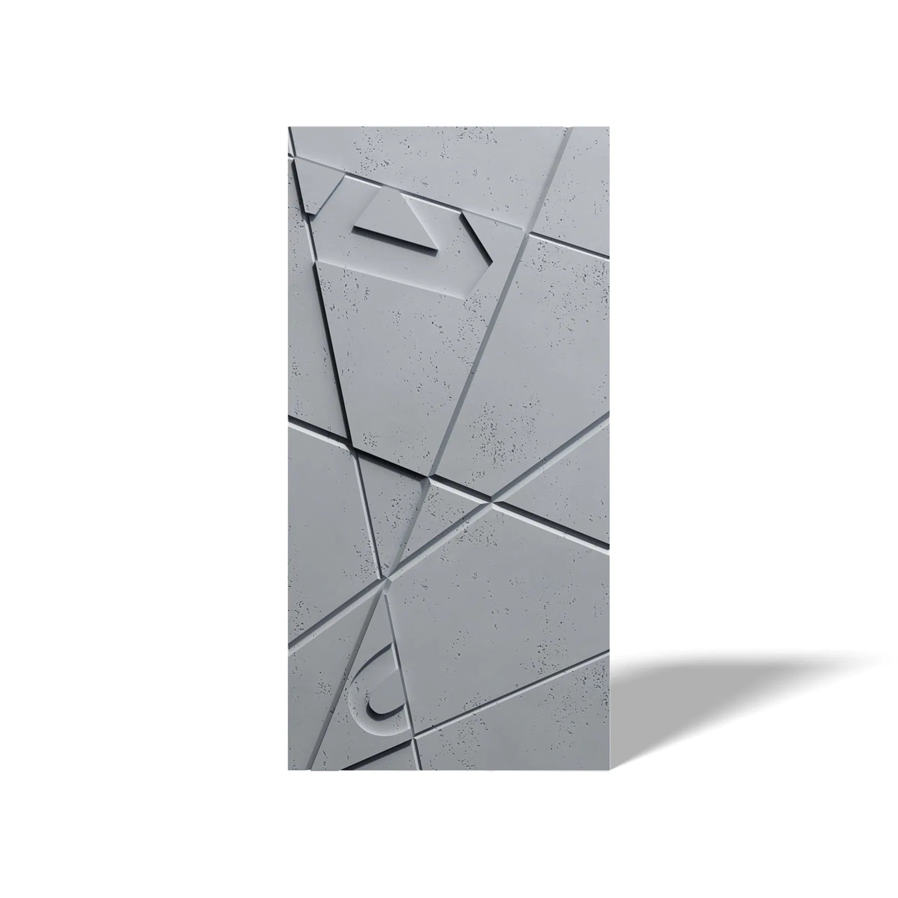 Concrete 3D Wall Panel GRAPHICSon white background DecorMania.eu