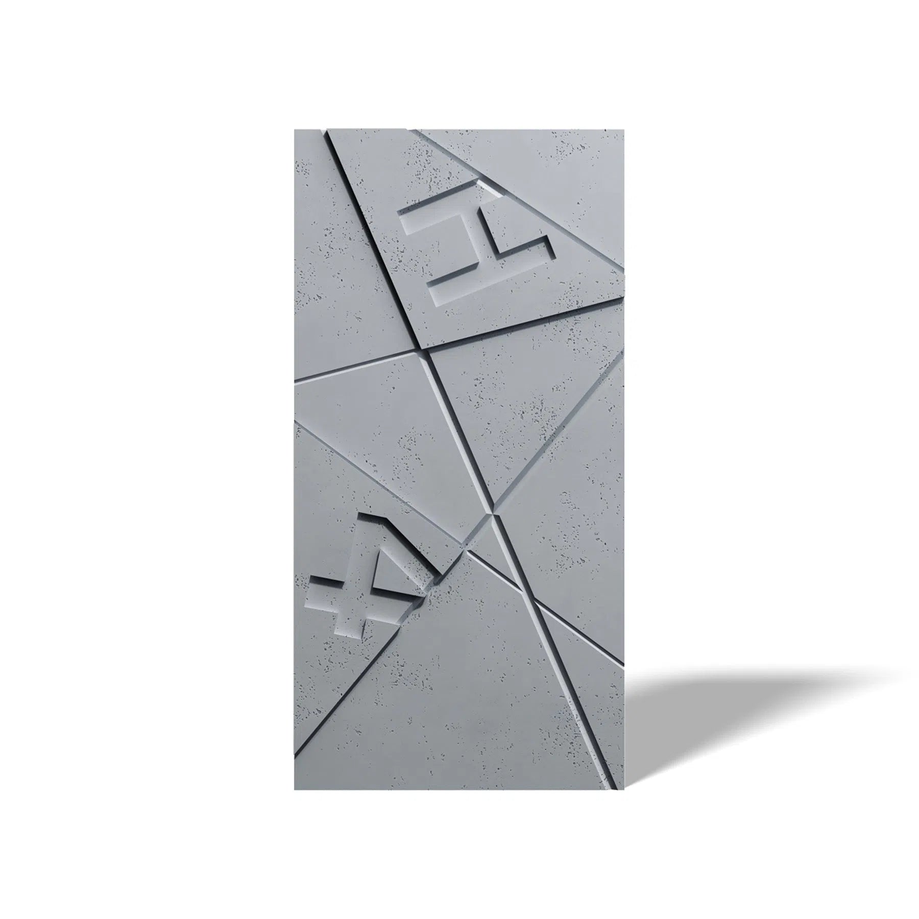 Concrete 3D Wall Panel GRAPHICS on white background DecorMania.eu
