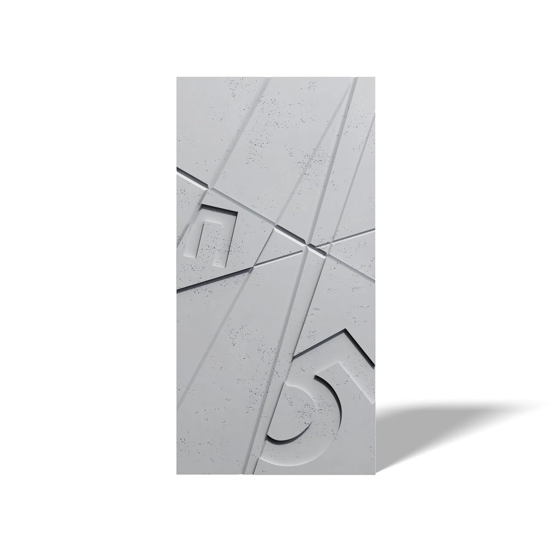 Concrete 3D Wall Panel GRAPHICS on white background DecorMania.eu