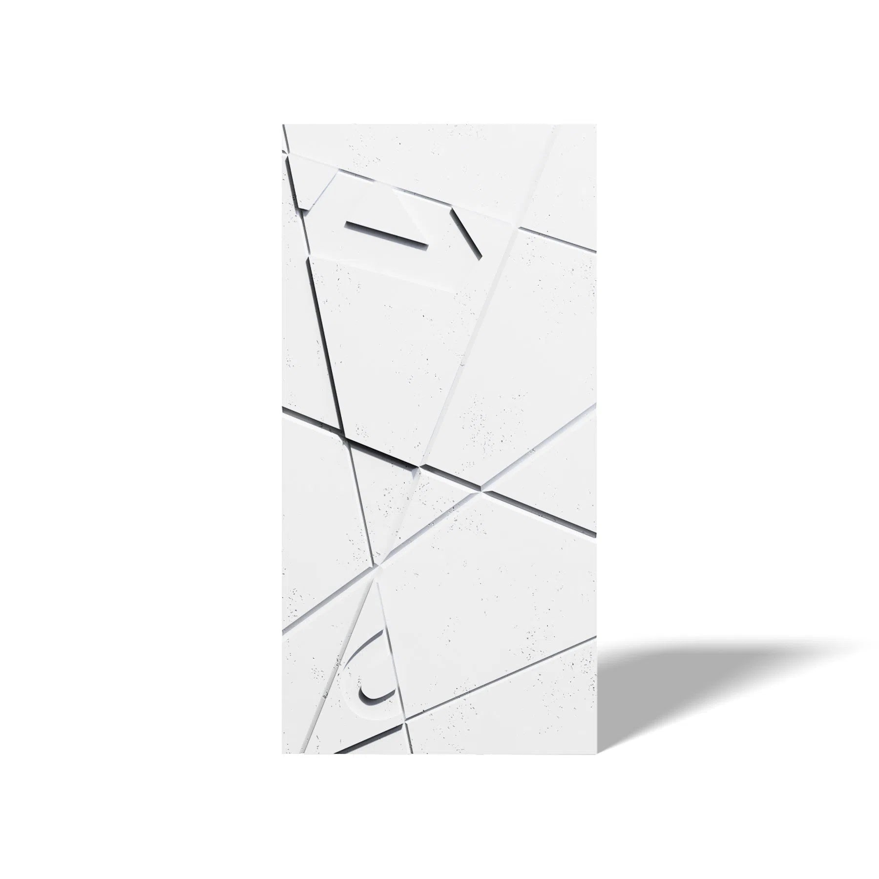Concrete 3D Wall Panel GRAPHICS on white background DecorMania.eu