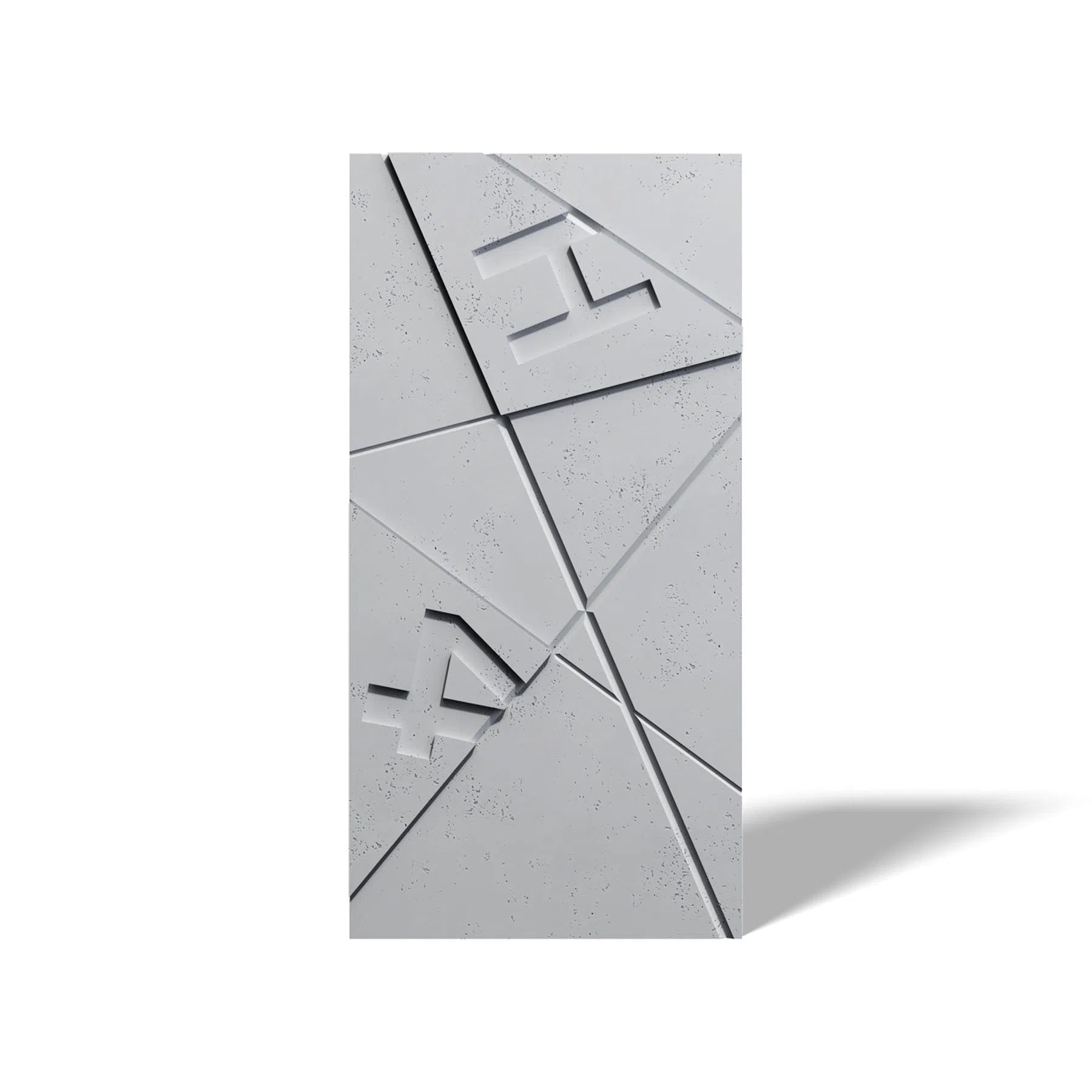 Concrete 3D Wall Panel GRAPHICS on white background DecorMania.eu