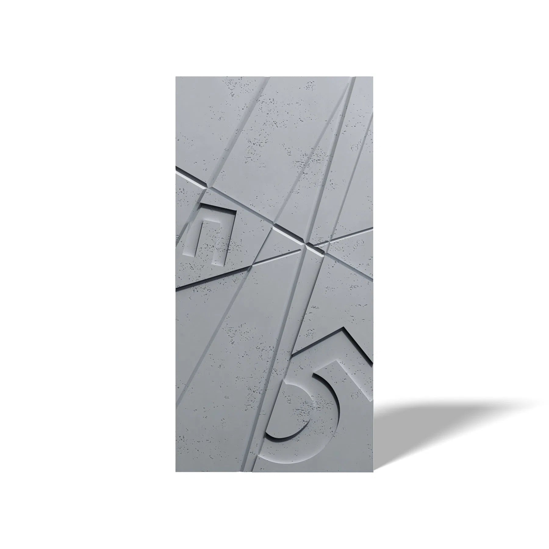 Concrete 3D Wall Panel GRAPHICS on white background DecorMania.eu