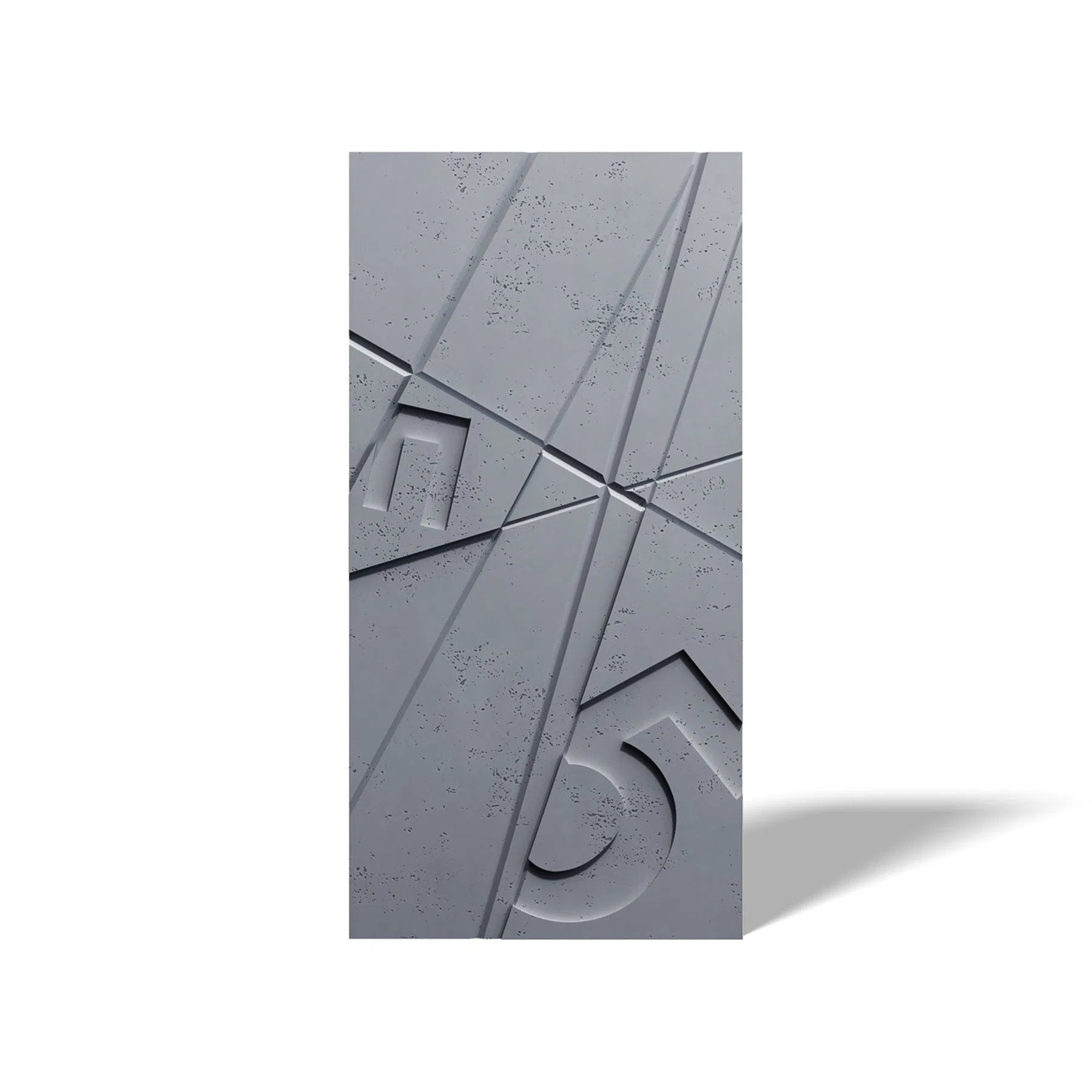 Concrete 3D Wall Panel GRAPHICS on white background DecorMania.eu