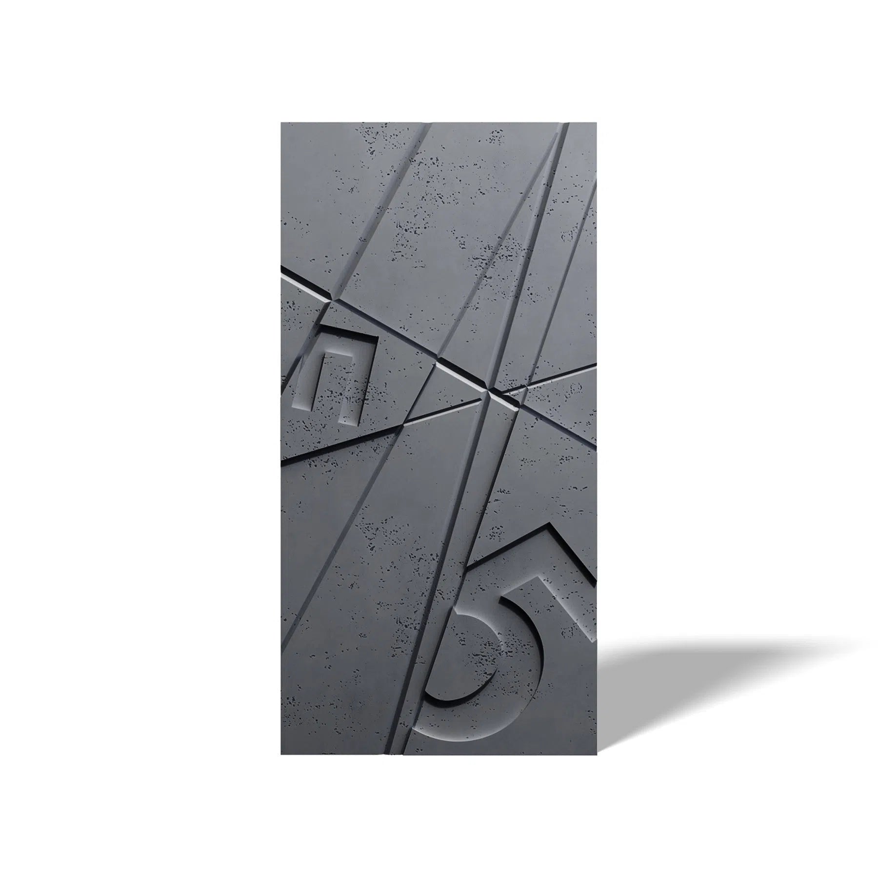 Concrete 3D Wall Panel GRAPHICS on white background DecorMania.eu
