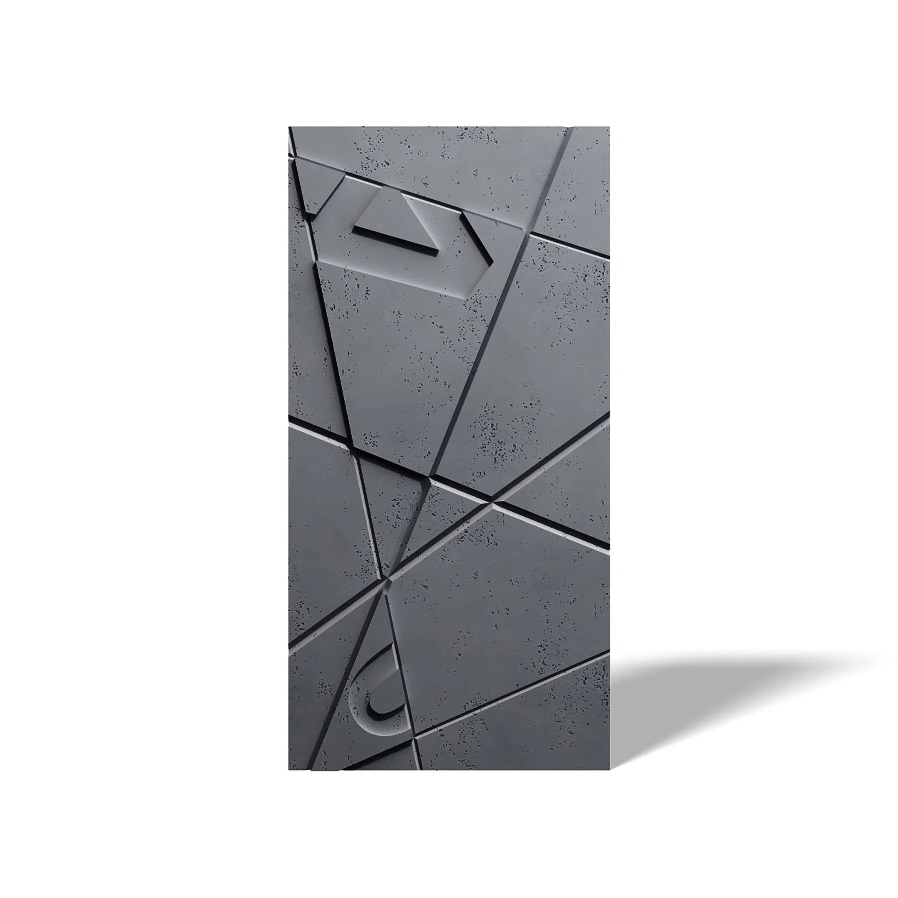 Concrete 3D Wall Panel GRAPHICS on white background DecorMania.eu