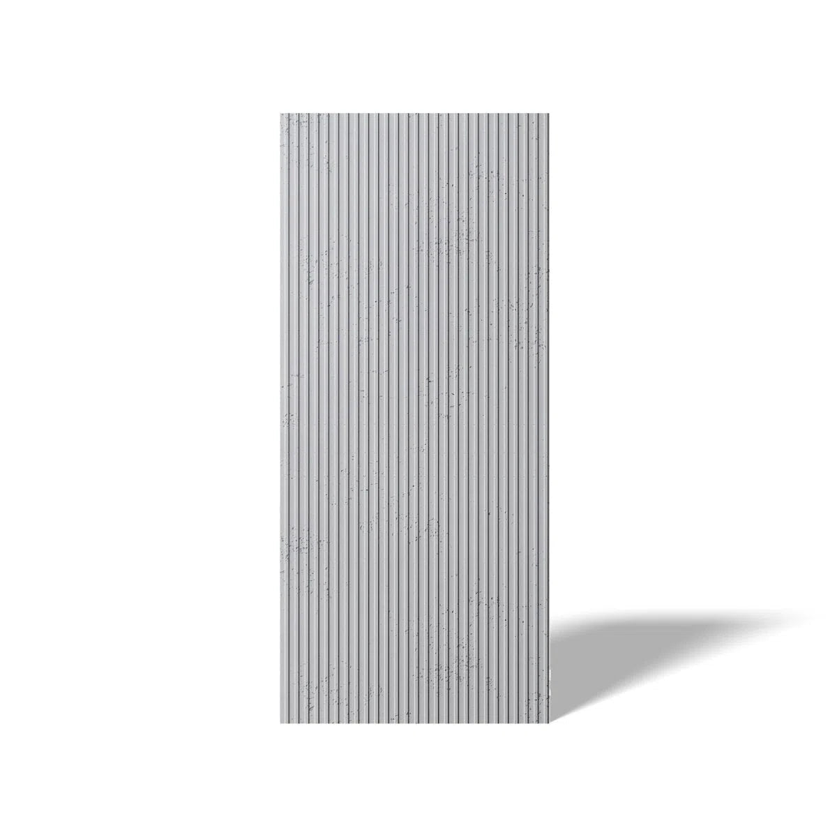 Concrete 3D Wall Panel GROOVE on white background  DecorMania.eu