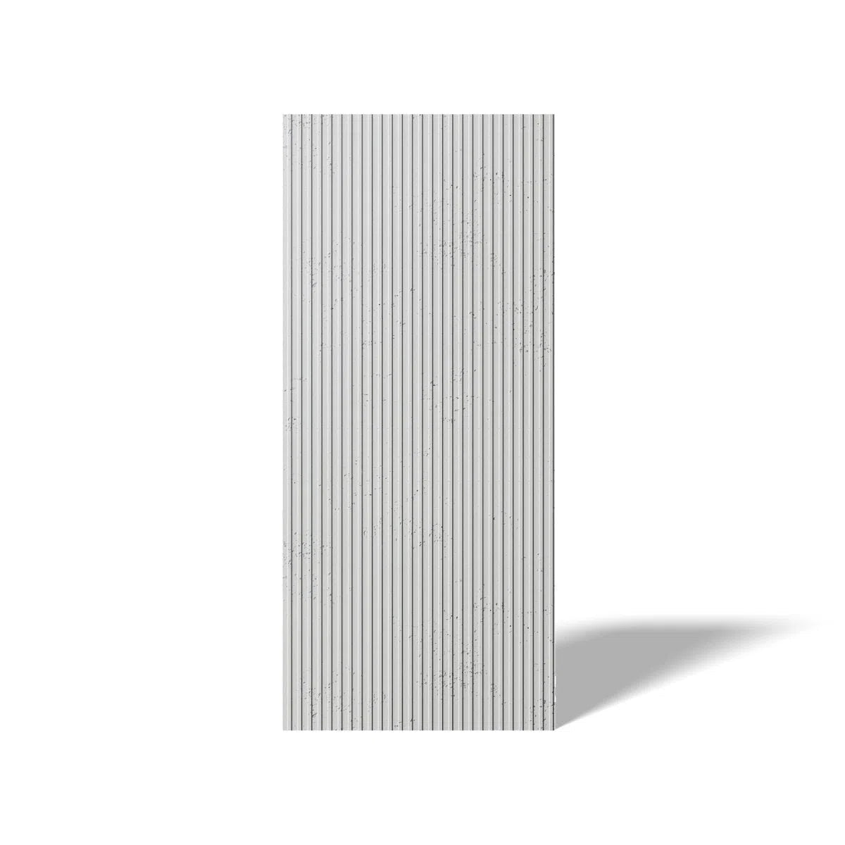 Concrete 3D Wall Panel GROOVE on white background  DecorMania.eu