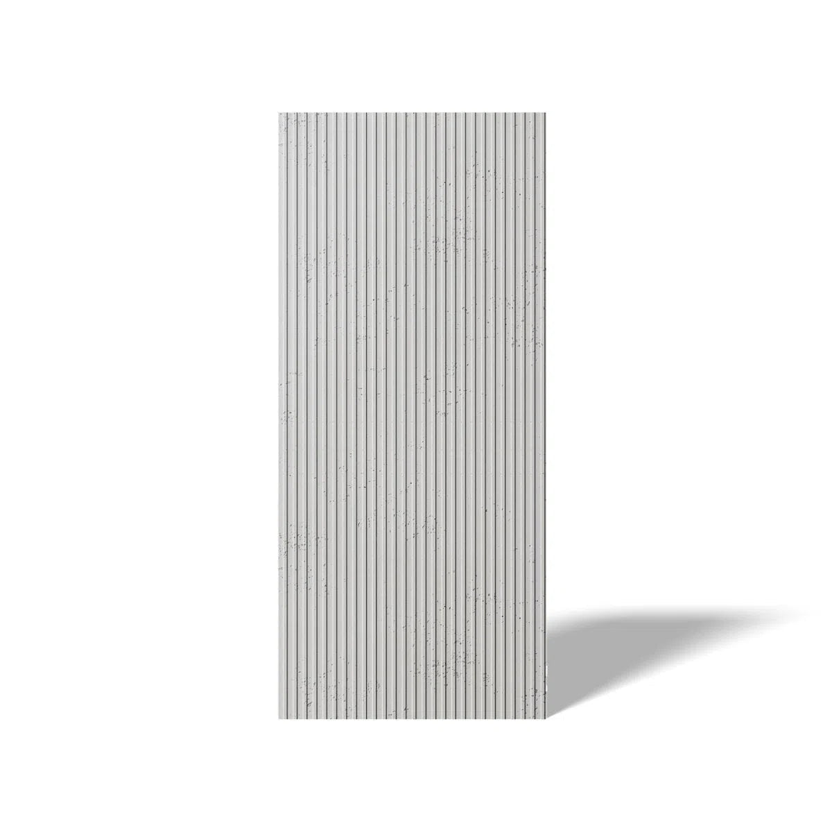 Concrete 3D Wall Panel GROOVE on white background  DecorMania.eu