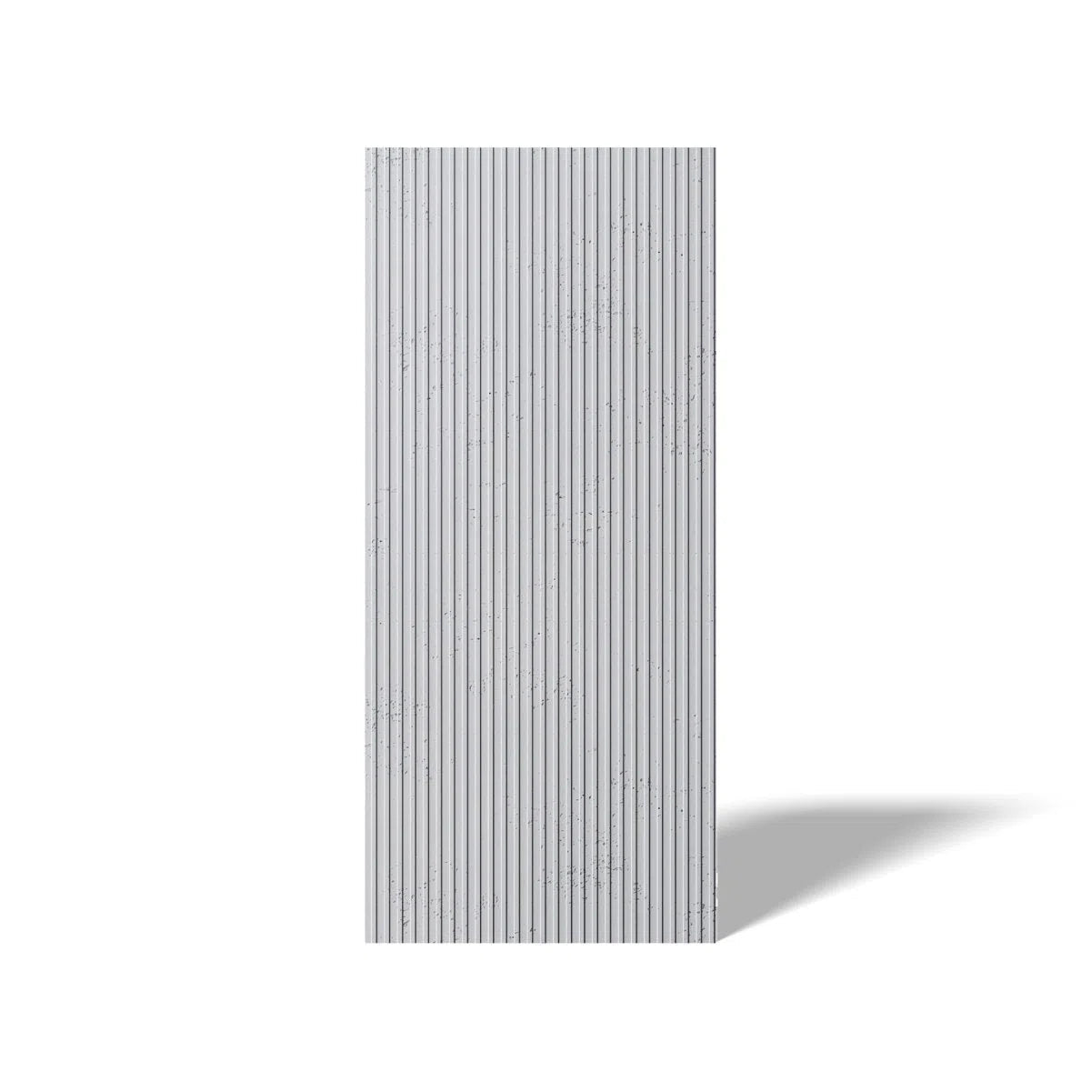 Concrete 3D Wall Panel GROOVE on white background DecorMania.eu